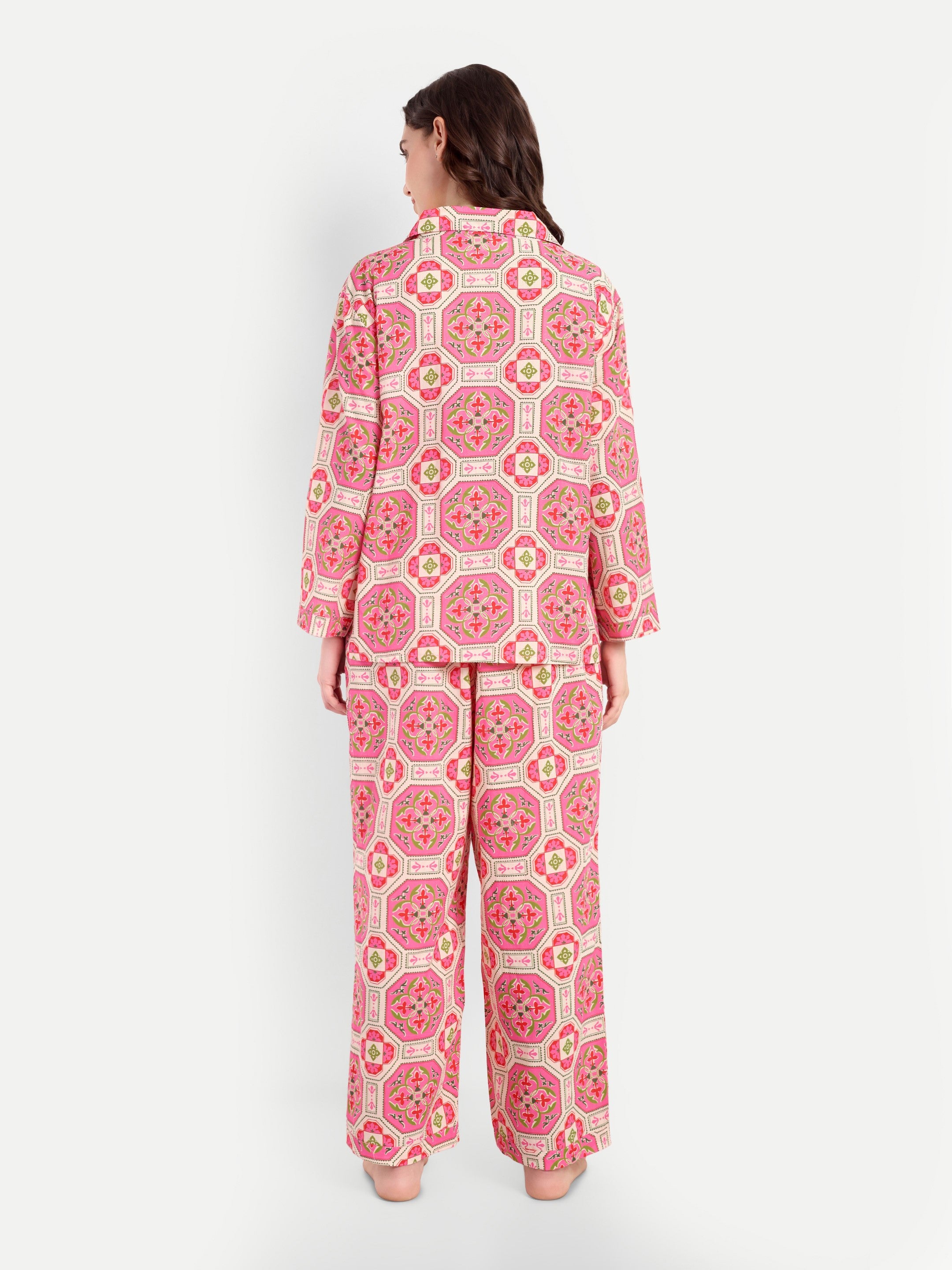 Rosé Tile Cotton PJ Set
