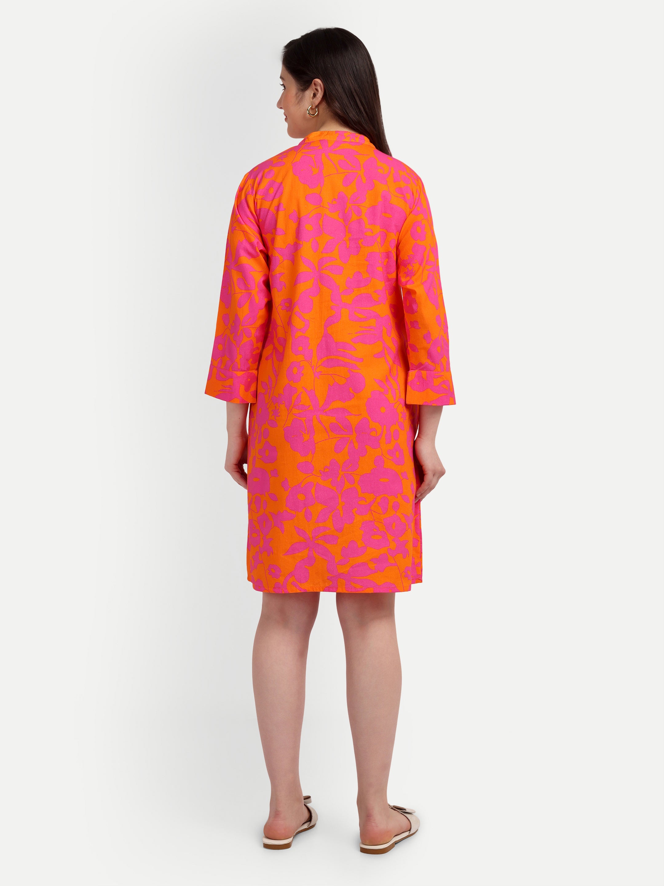 Sunset Bloom Tassel 
Dress