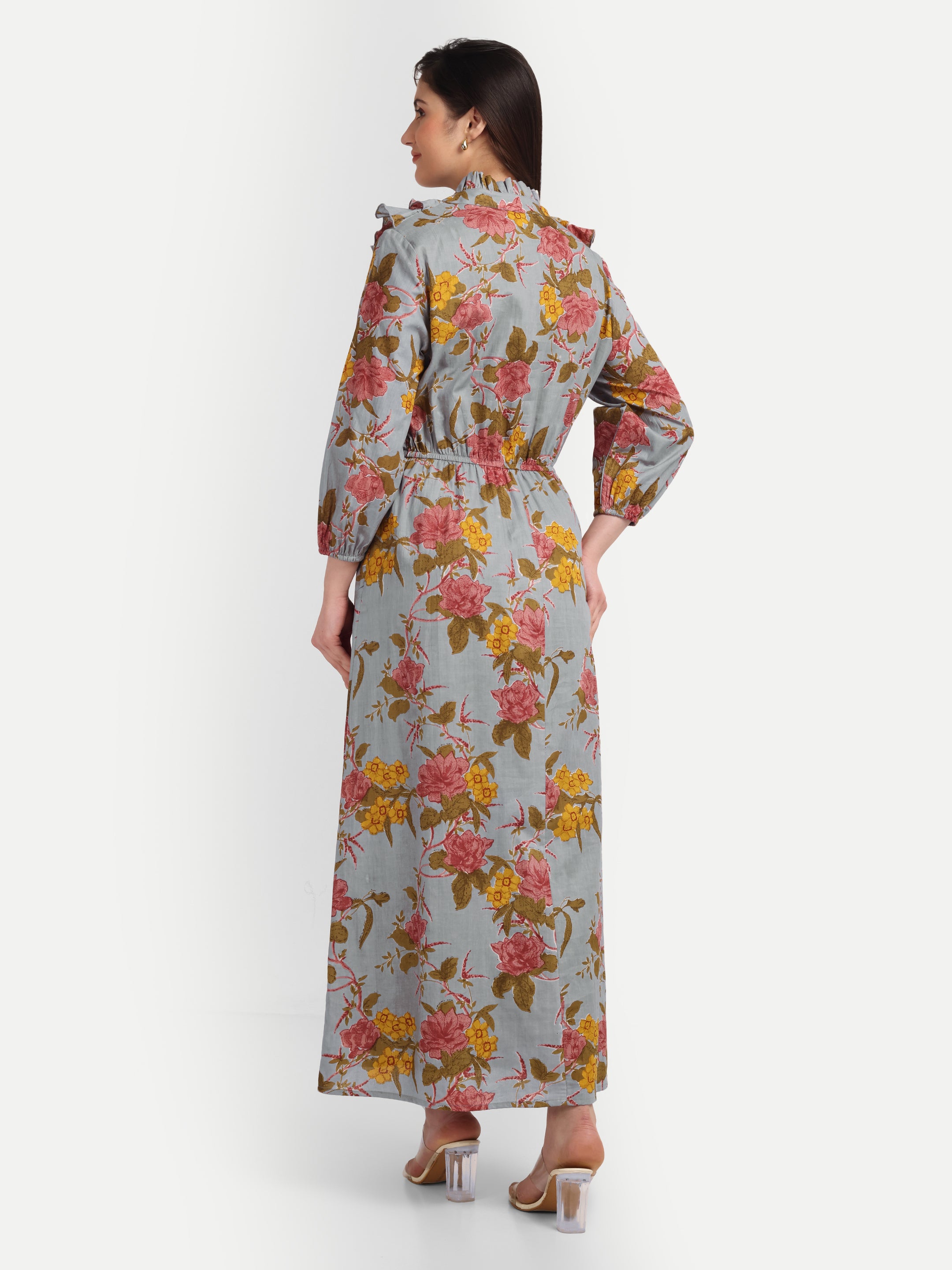 Blush Meadow Ruffle Maxi