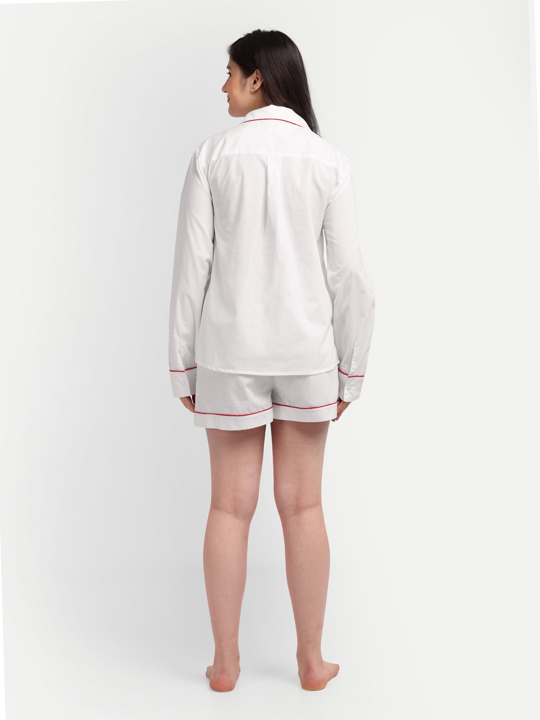 Scarlet Trim Classic PJ Set