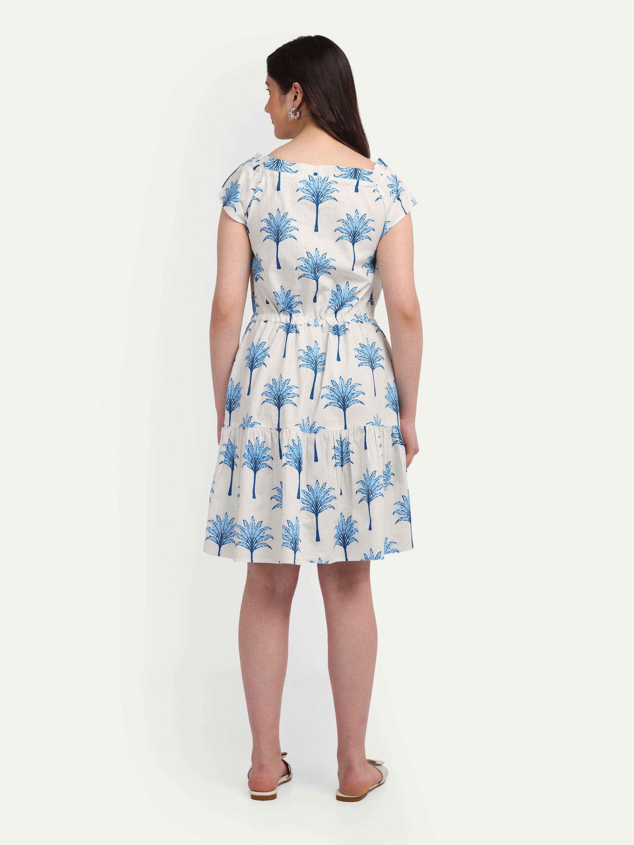 Blue Palm Breeze Cotton
Dress