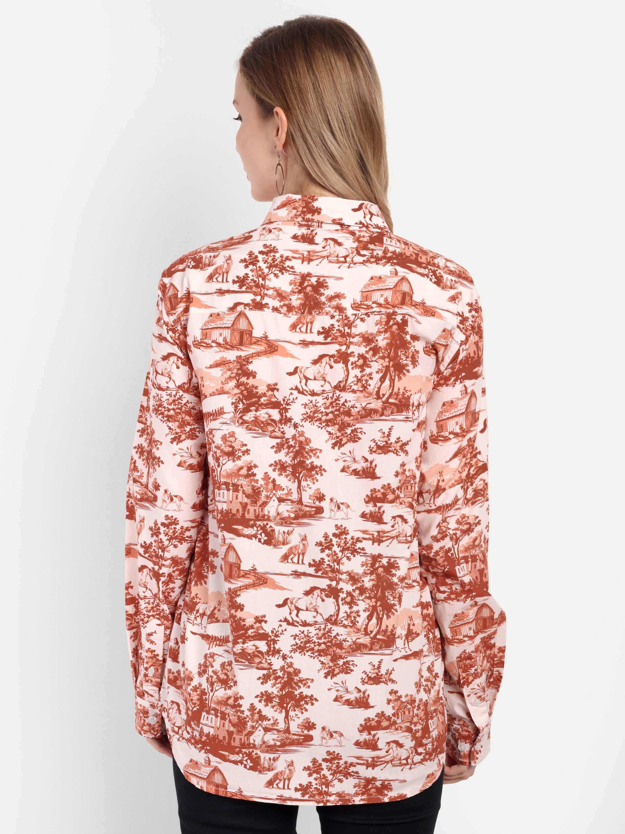 Brown Toile Shirt