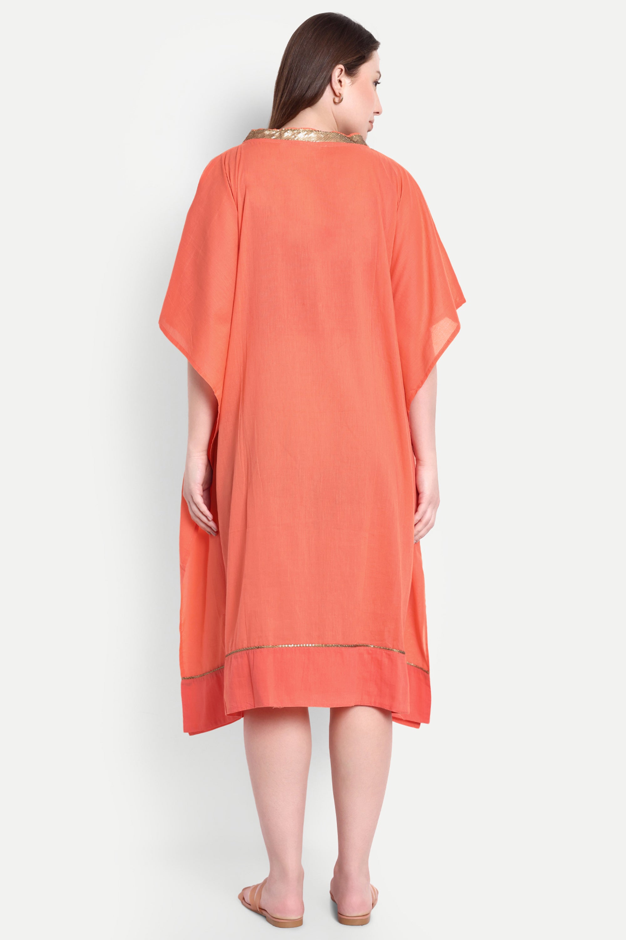 Orange Gold Kaftan