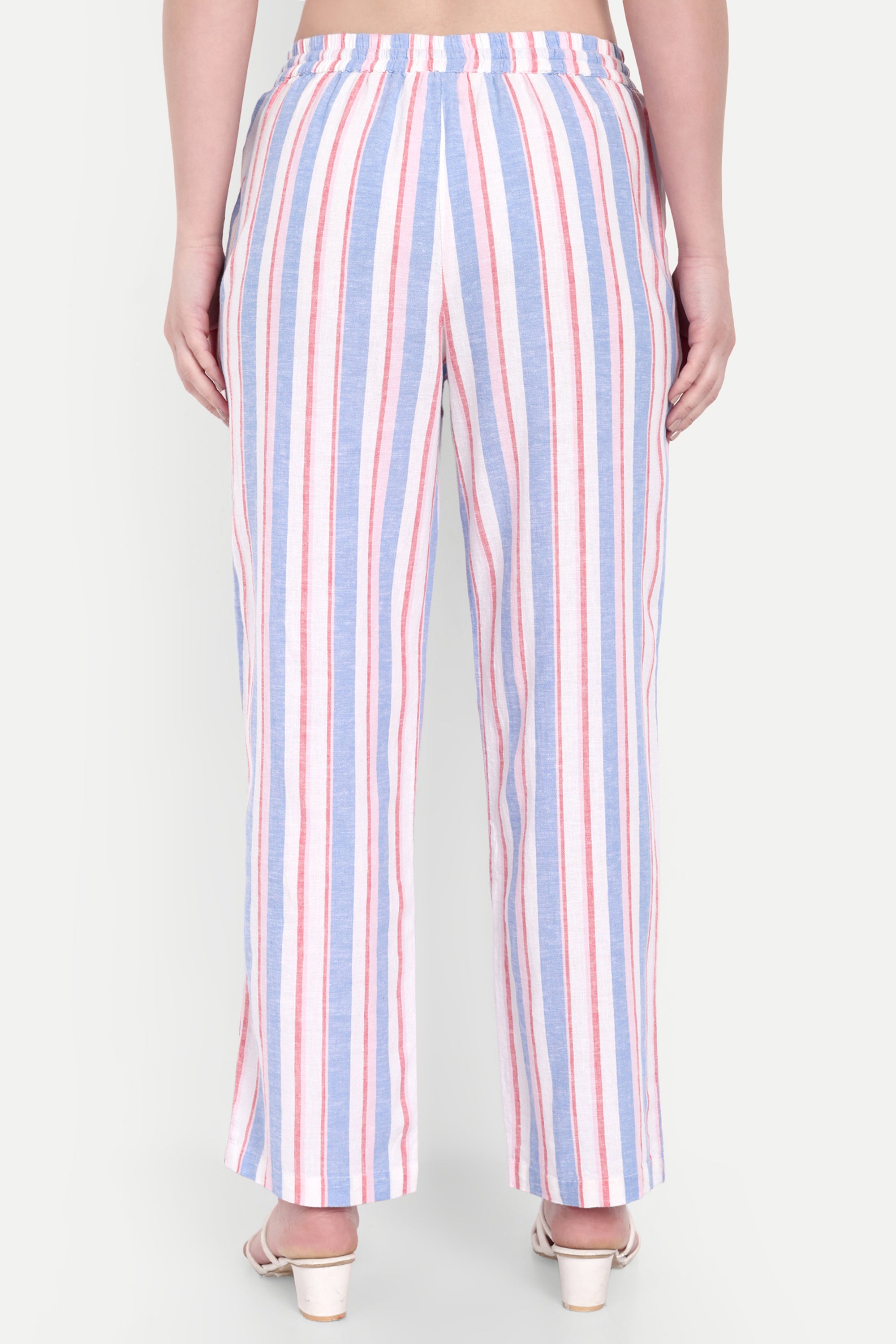 Linen stripe Pants