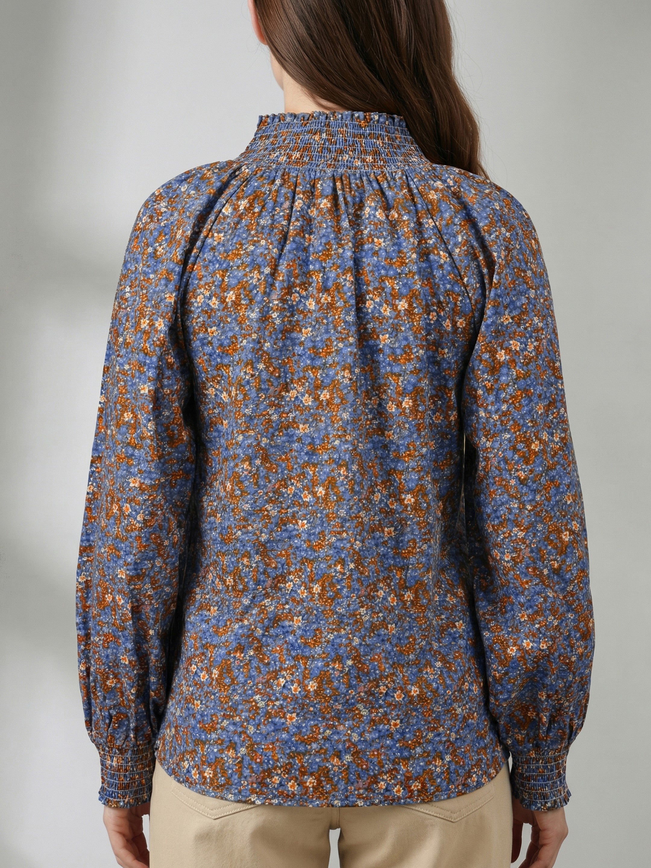 Blue Meadow Whisper Top