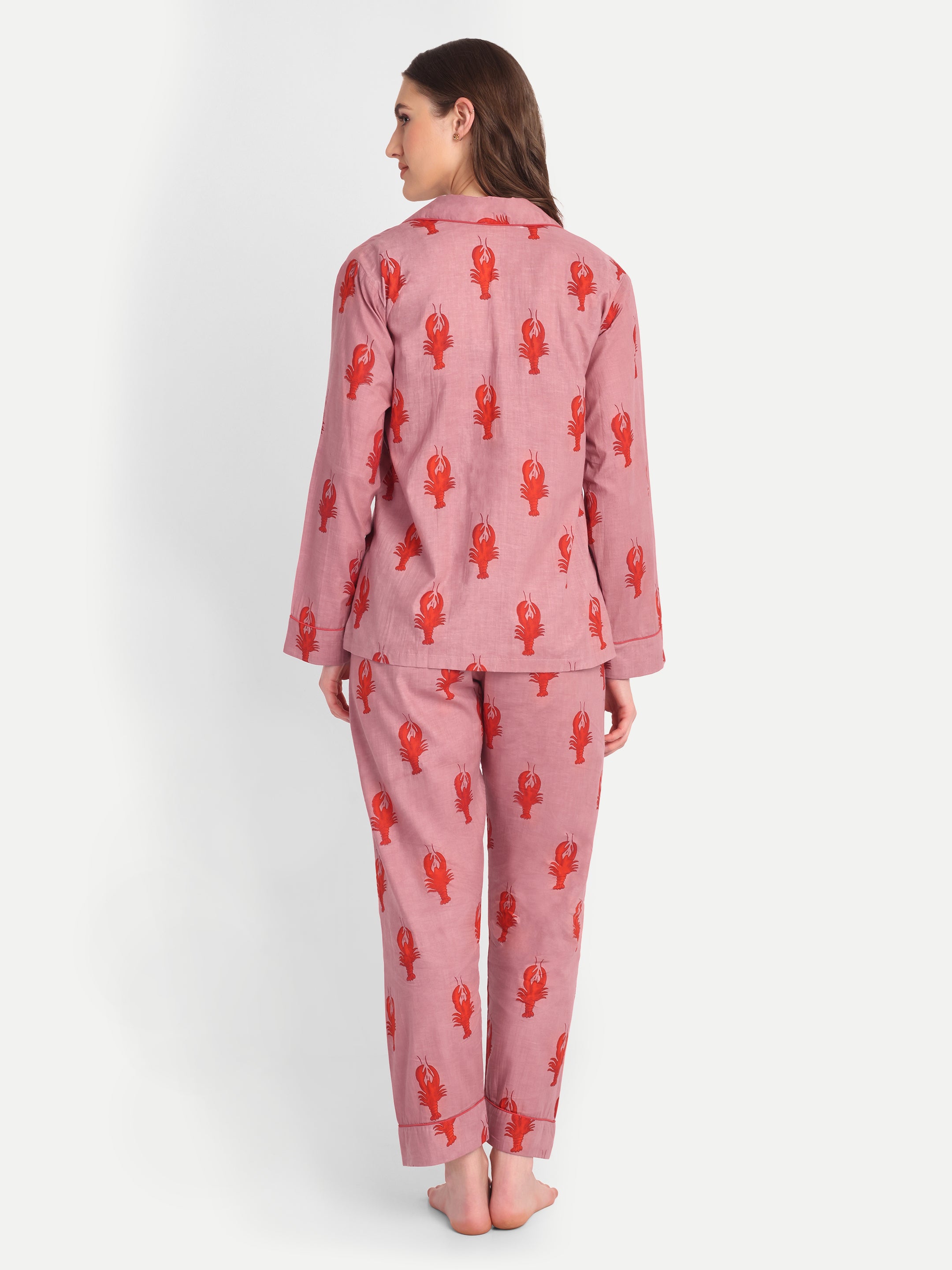 Rouge Lobster Cotton PJ Set
