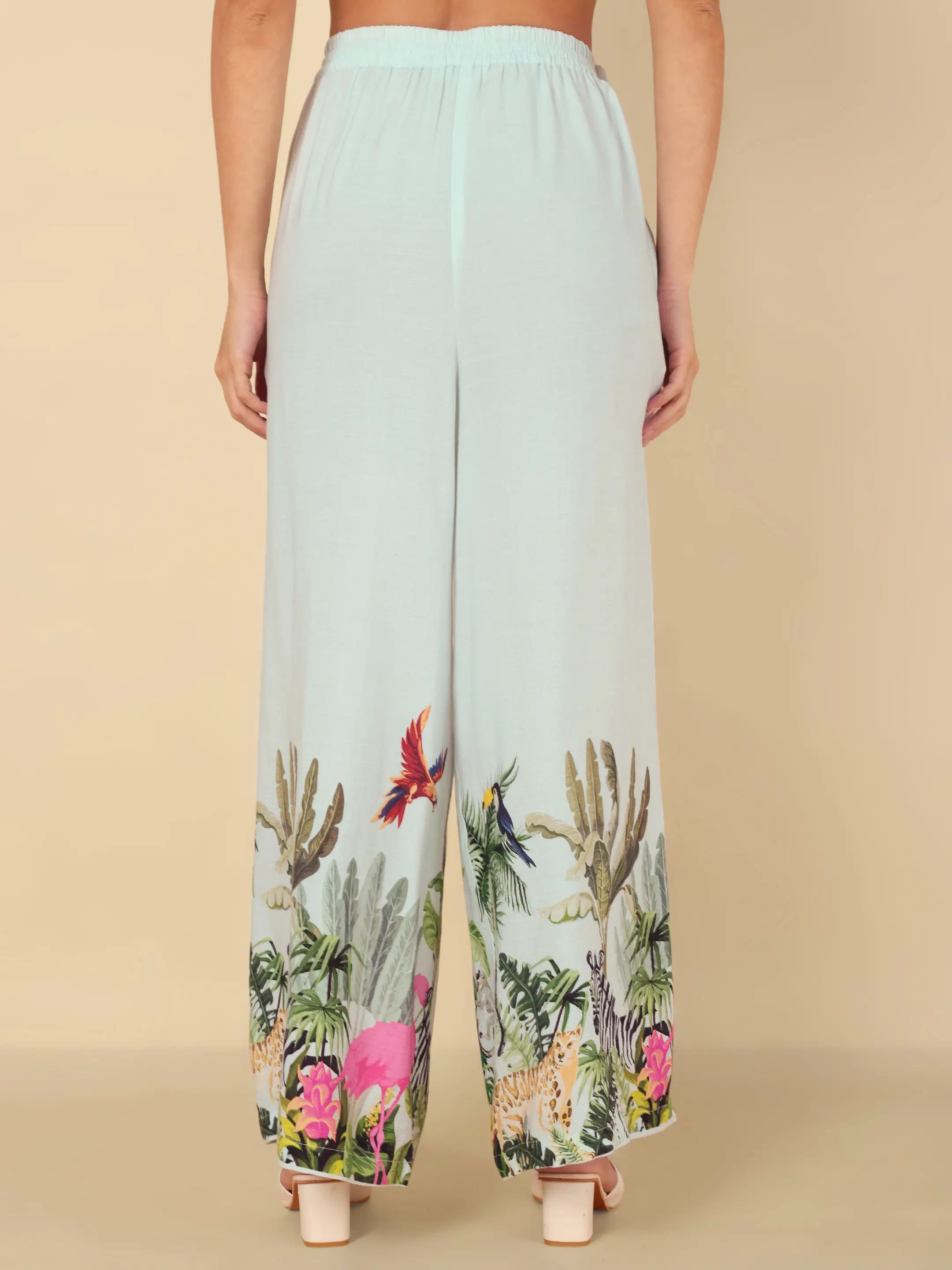 Mint Flamingo Pants