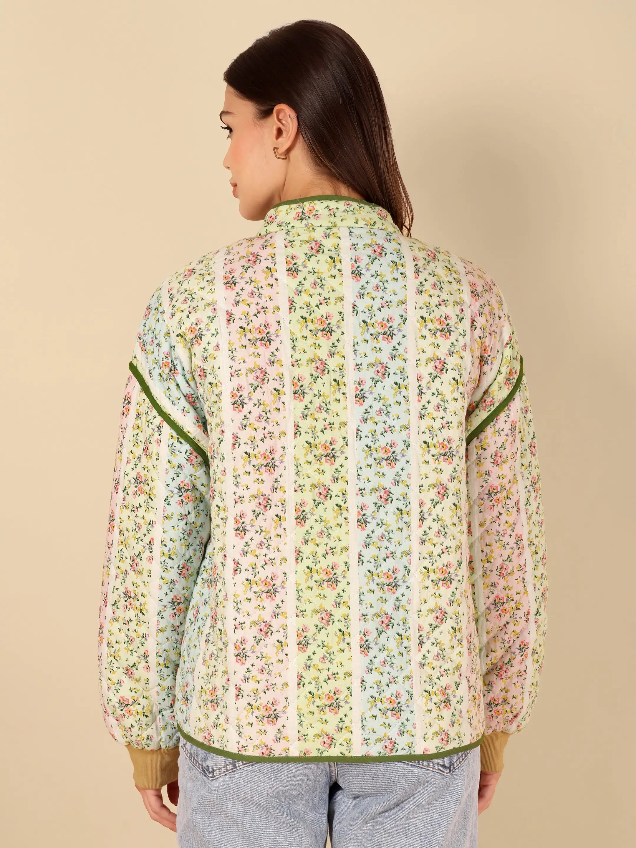 Pastel Garden Quilted Jacket