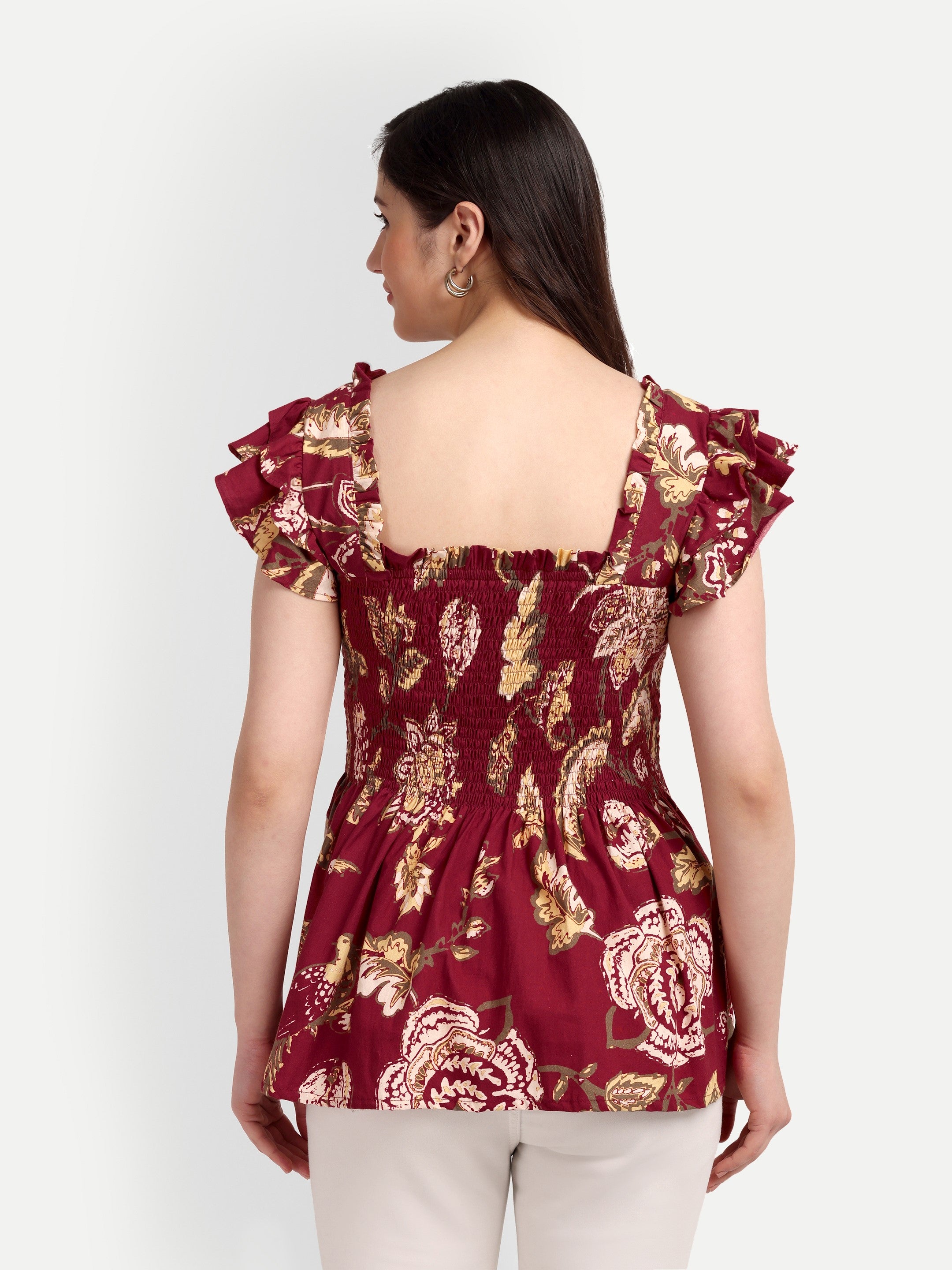 Ruby Bloom Peplum Top