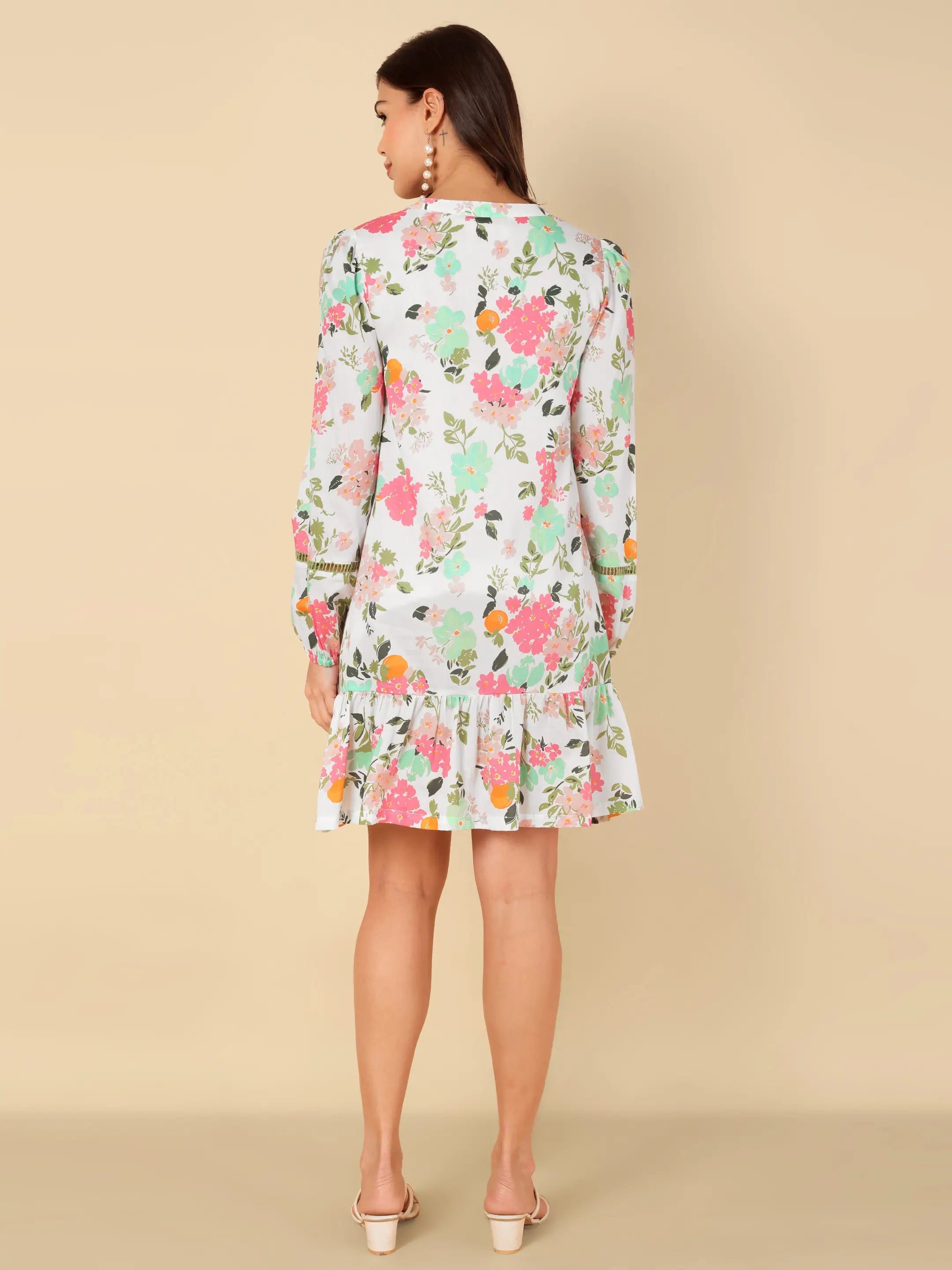 Indira Bloom Short Dress