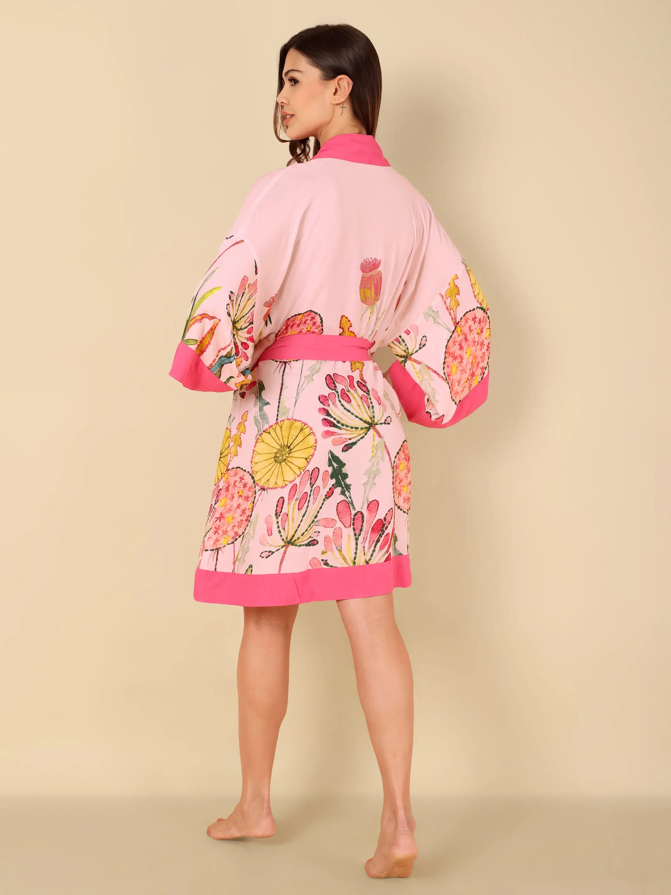 Botanical Bloom Kimono Robe
