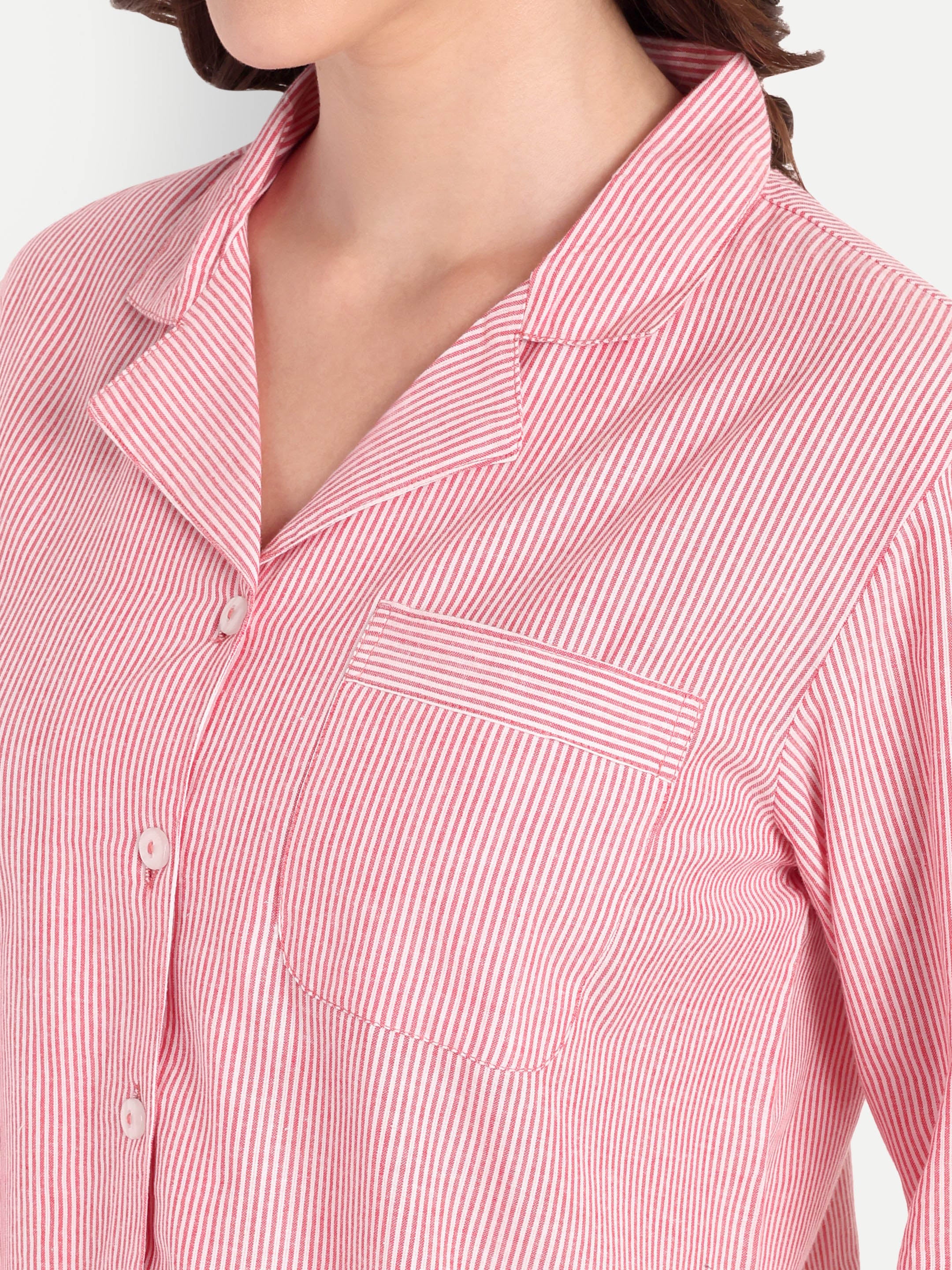 Blush Stripe Cotton Set