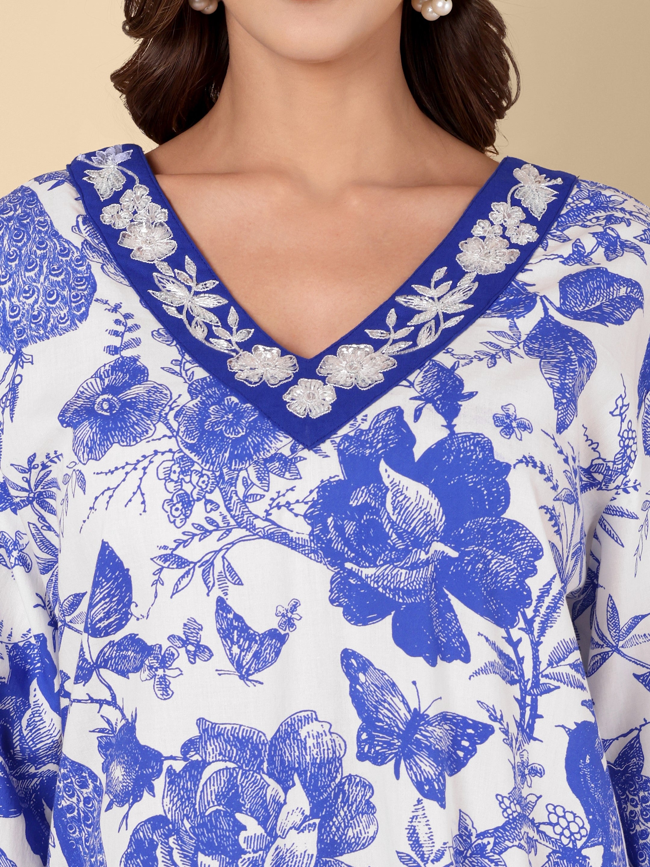 Indigo Flora Kaftan
