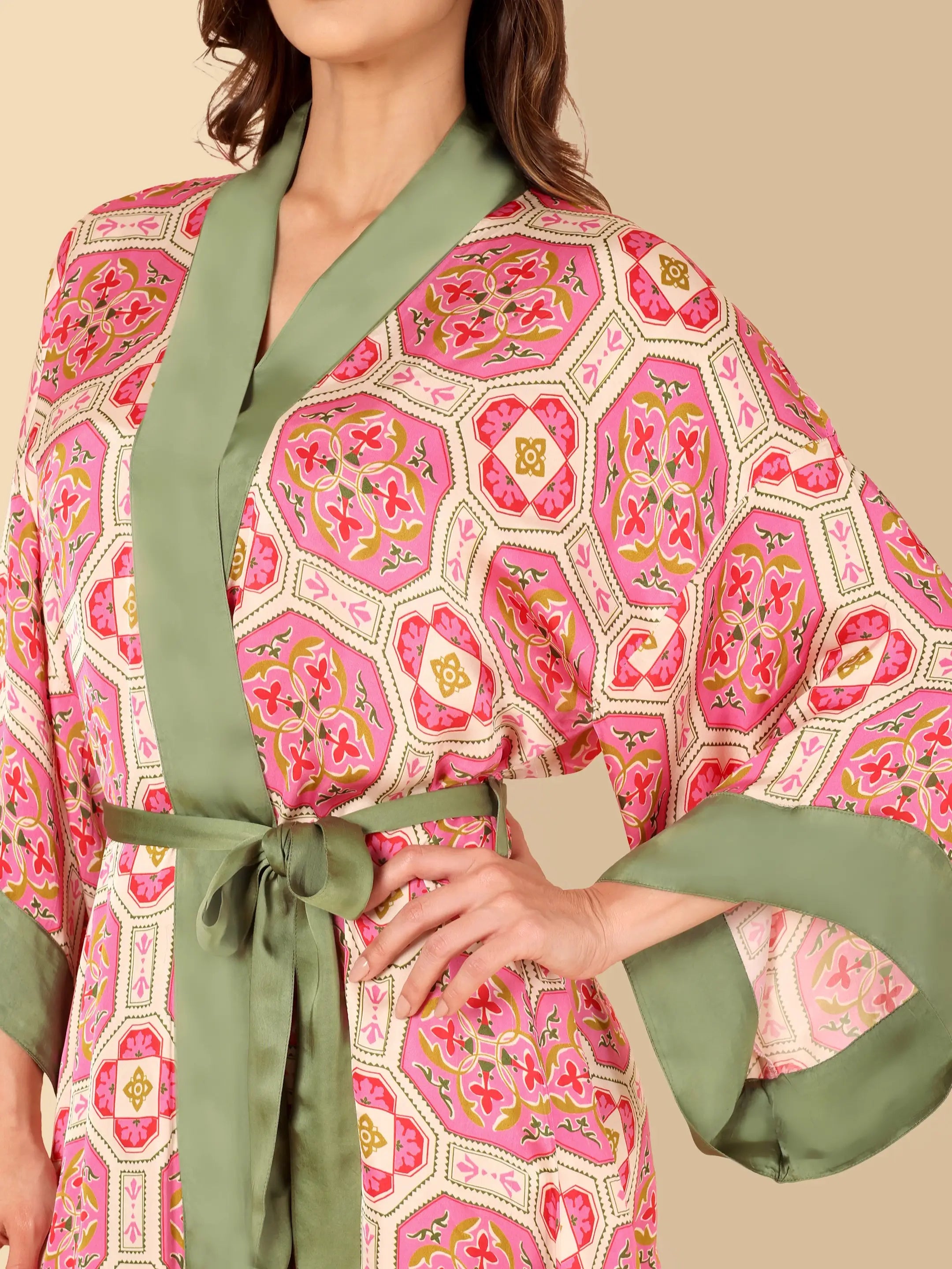 Jaipur Mosaic Kimono Robe