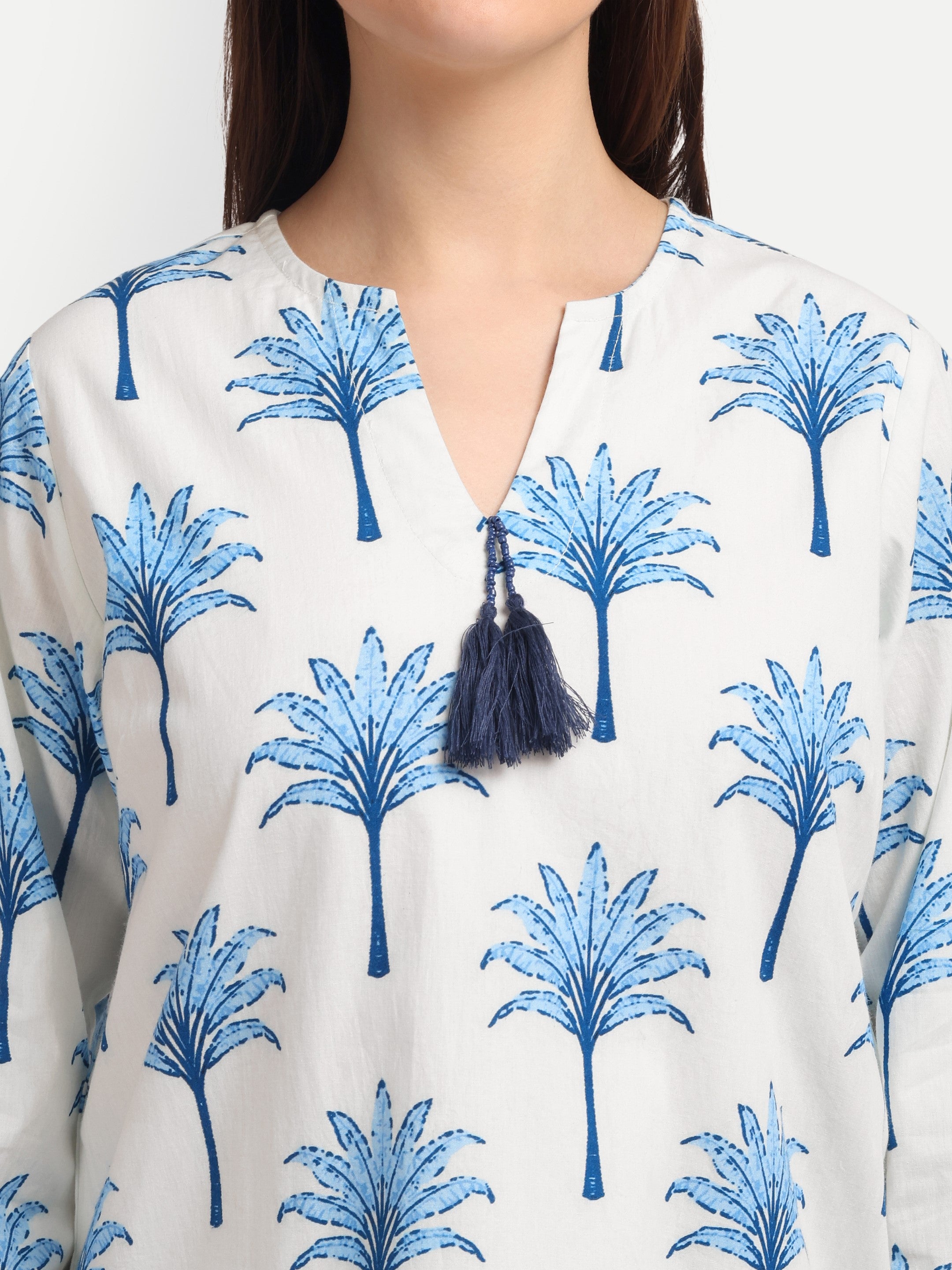 Indigo Palm Handblock
Dress