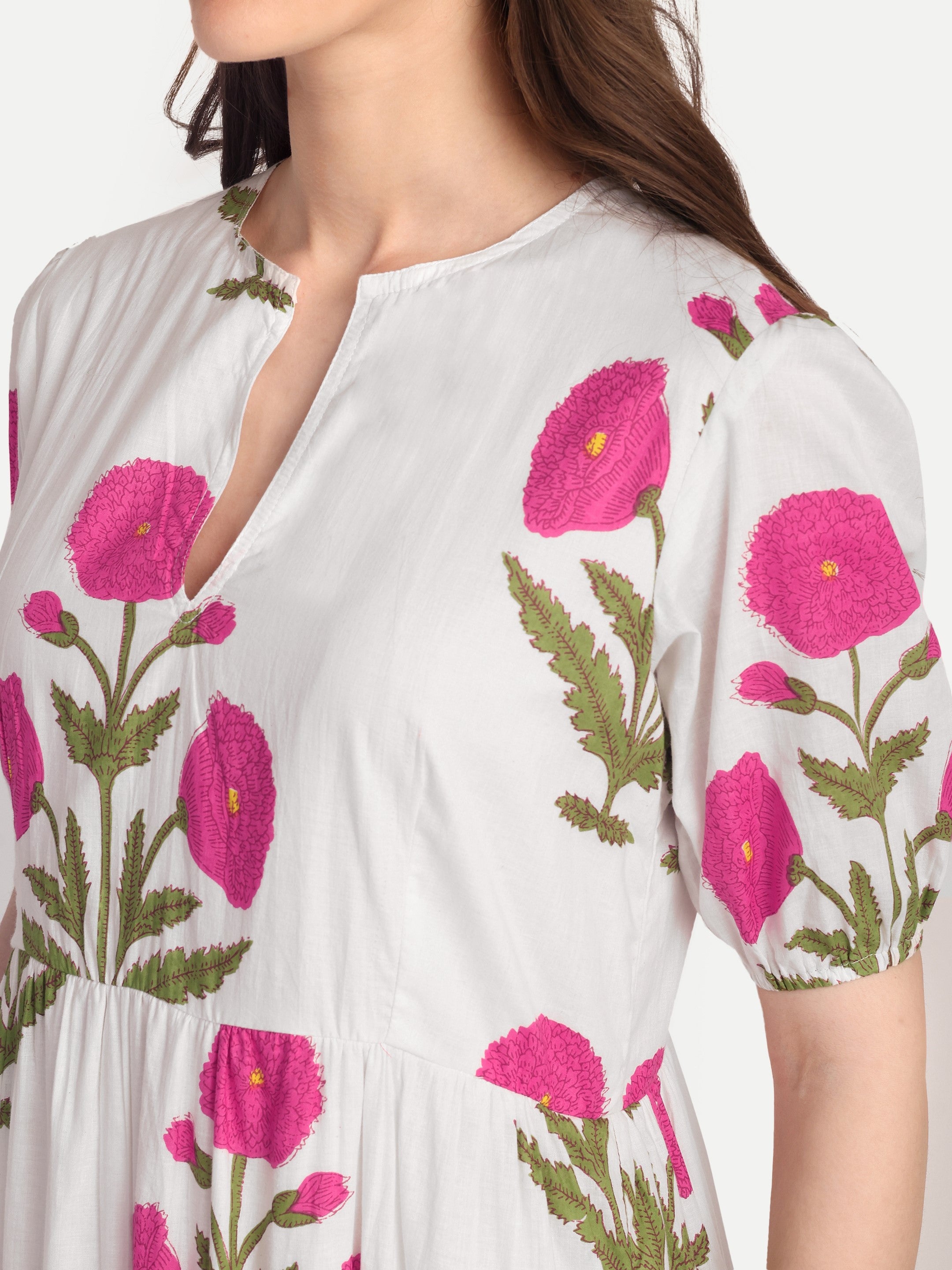 Rosalie Meadow Midi Dress