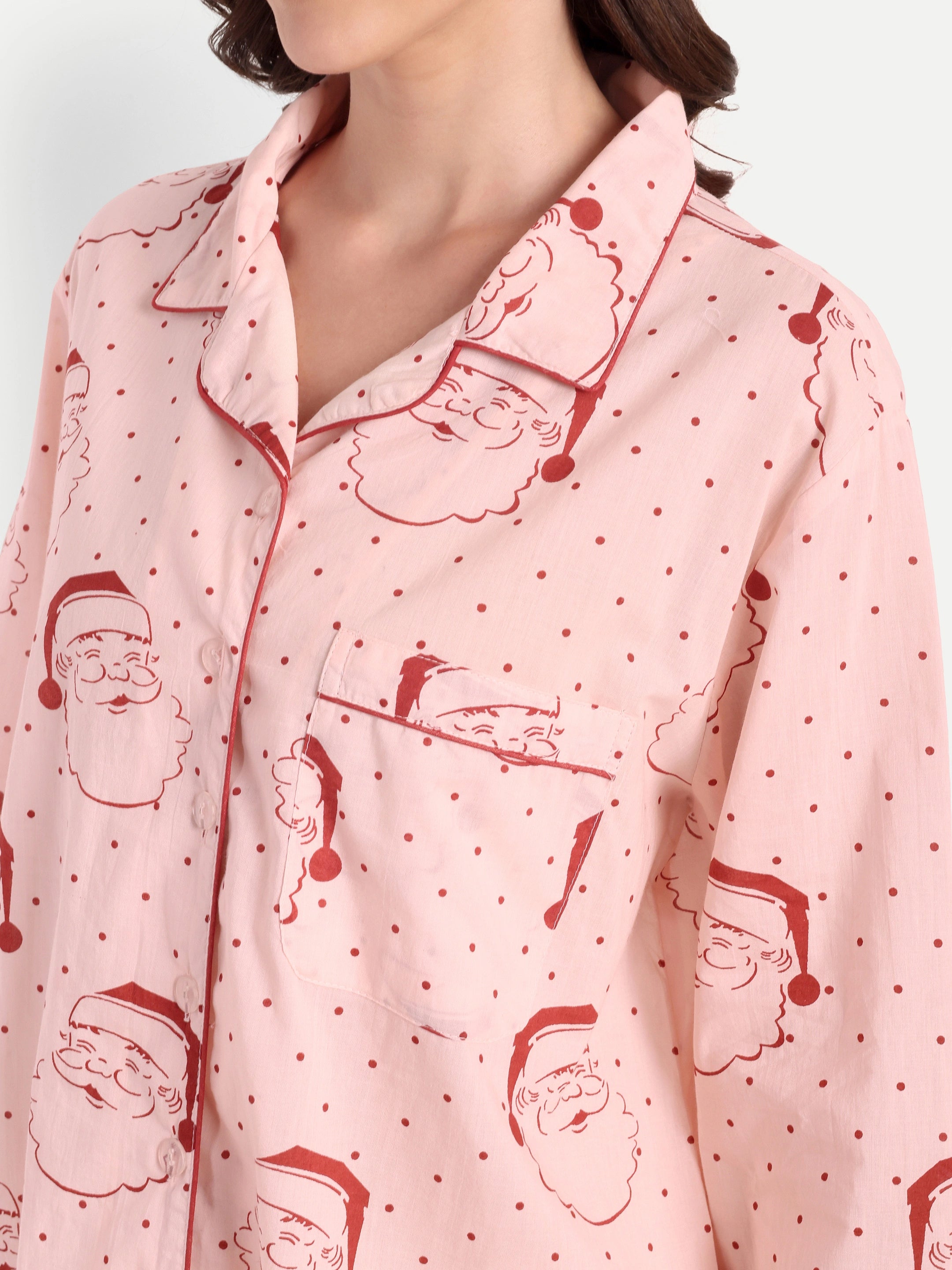 Santa Polka Dot PJ Set