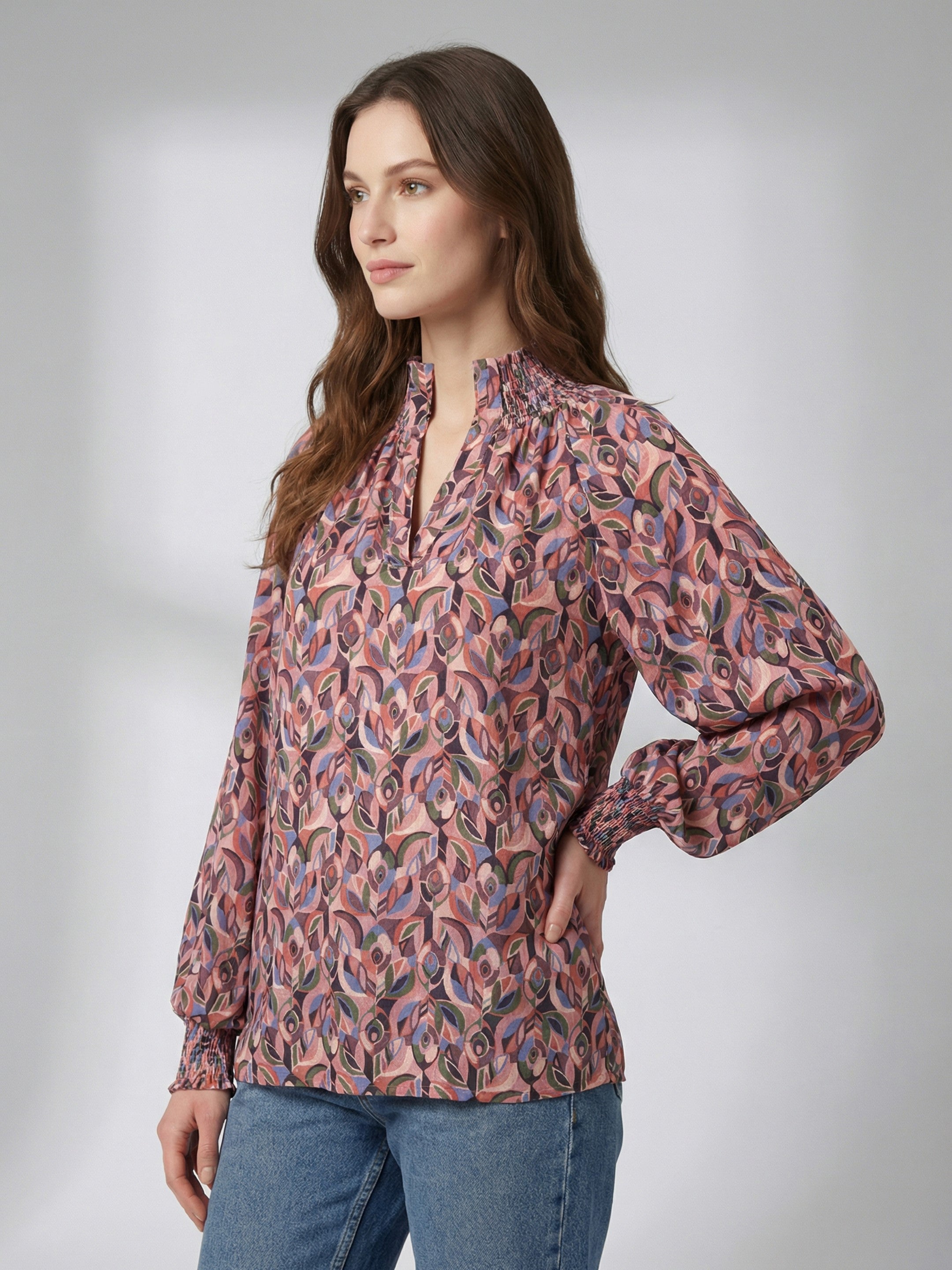 Autumn Mosaic Blouse