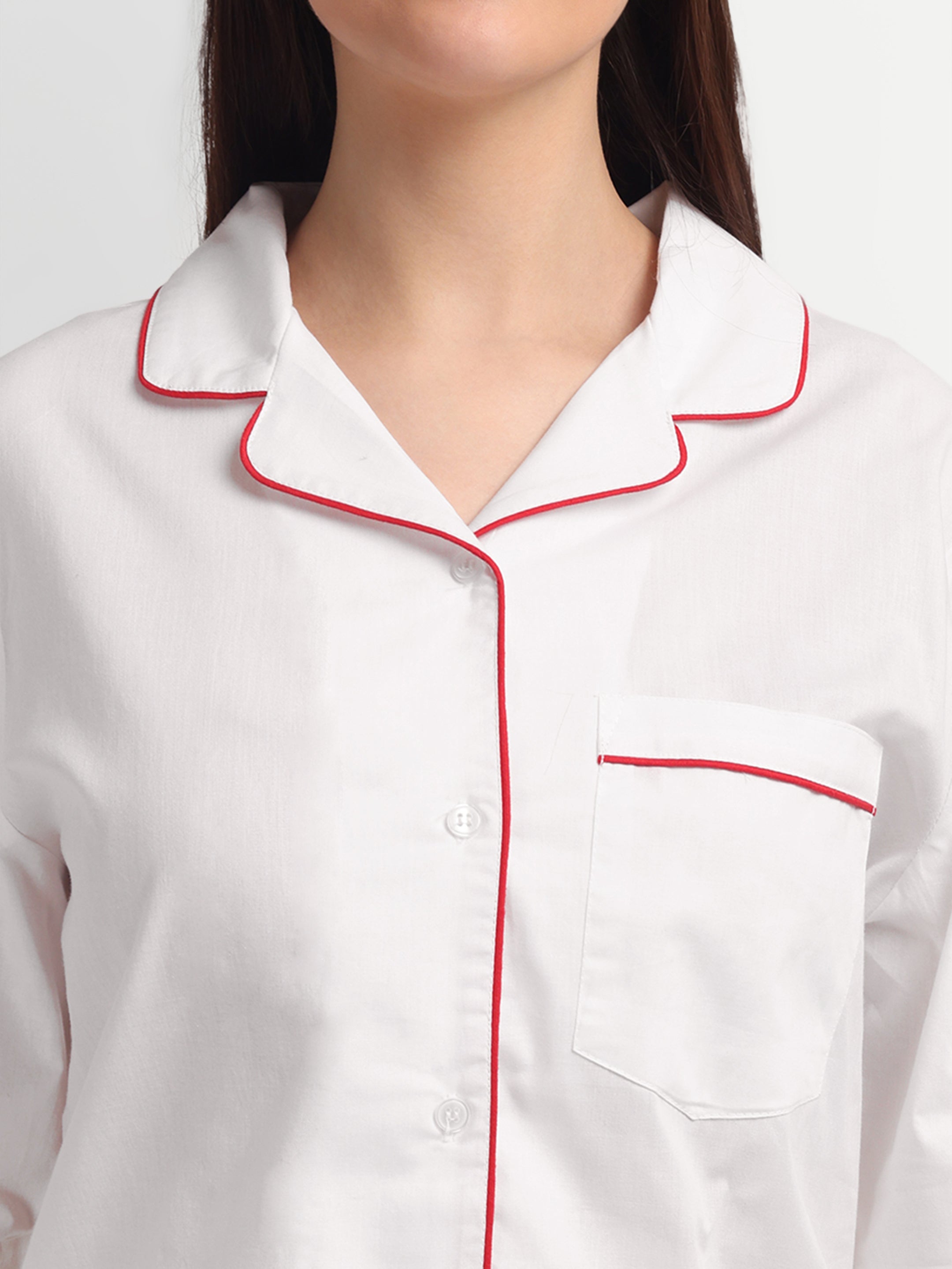 Scarlet Trim Classic PJ Set