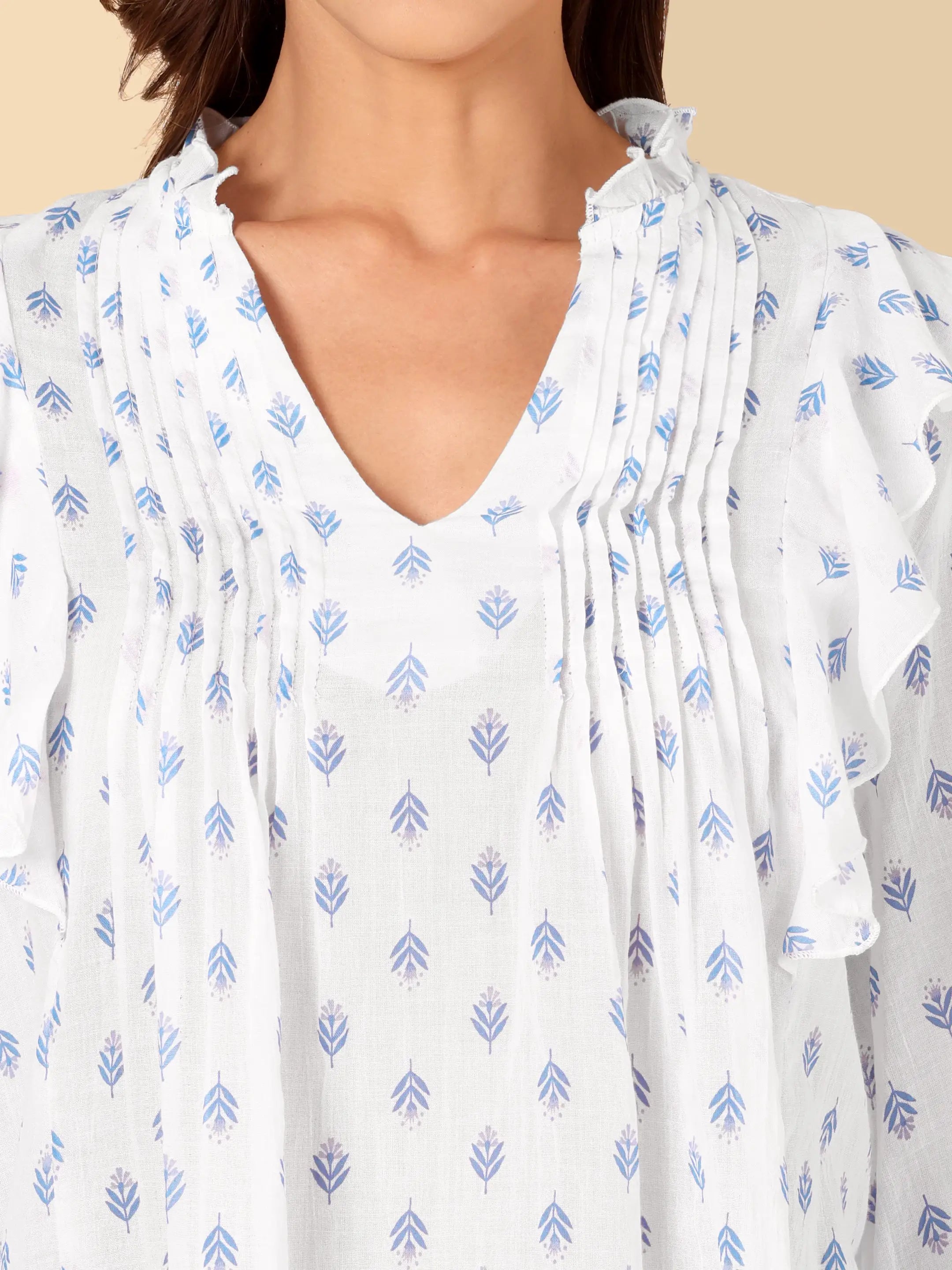 Indigo Buti Cotton Top