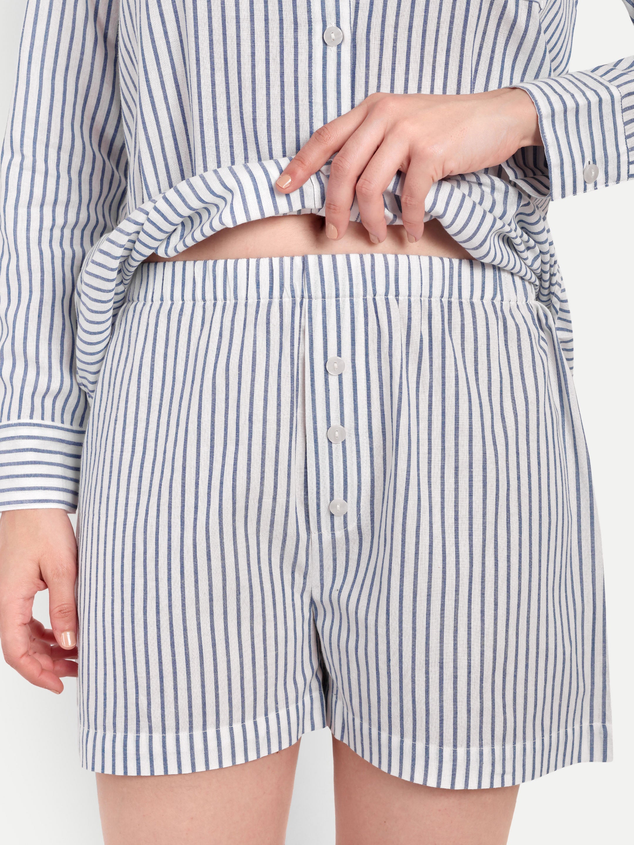 Classic Stripe Cotton Lounge Set