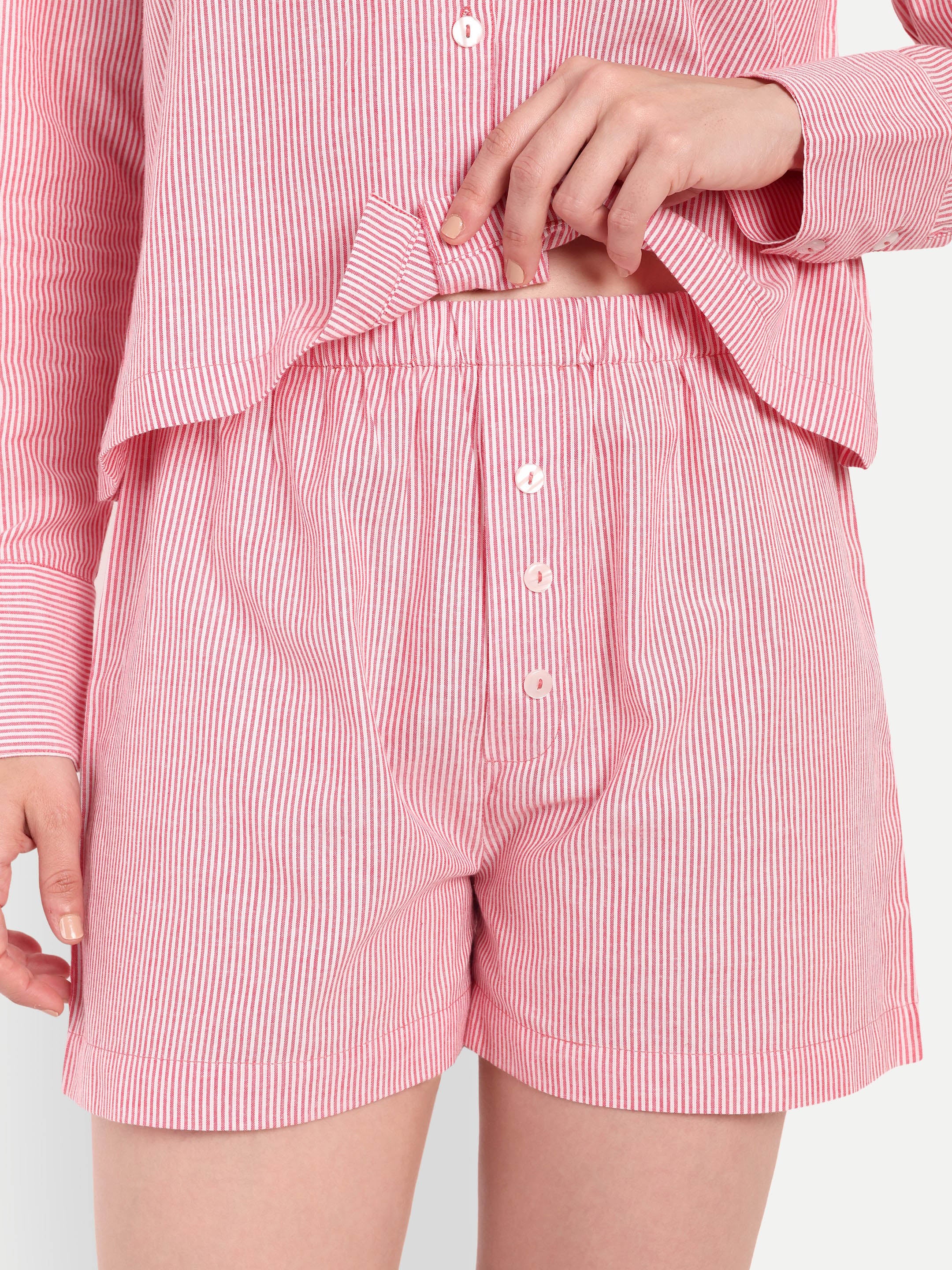 Blush Stripe Cotton Set