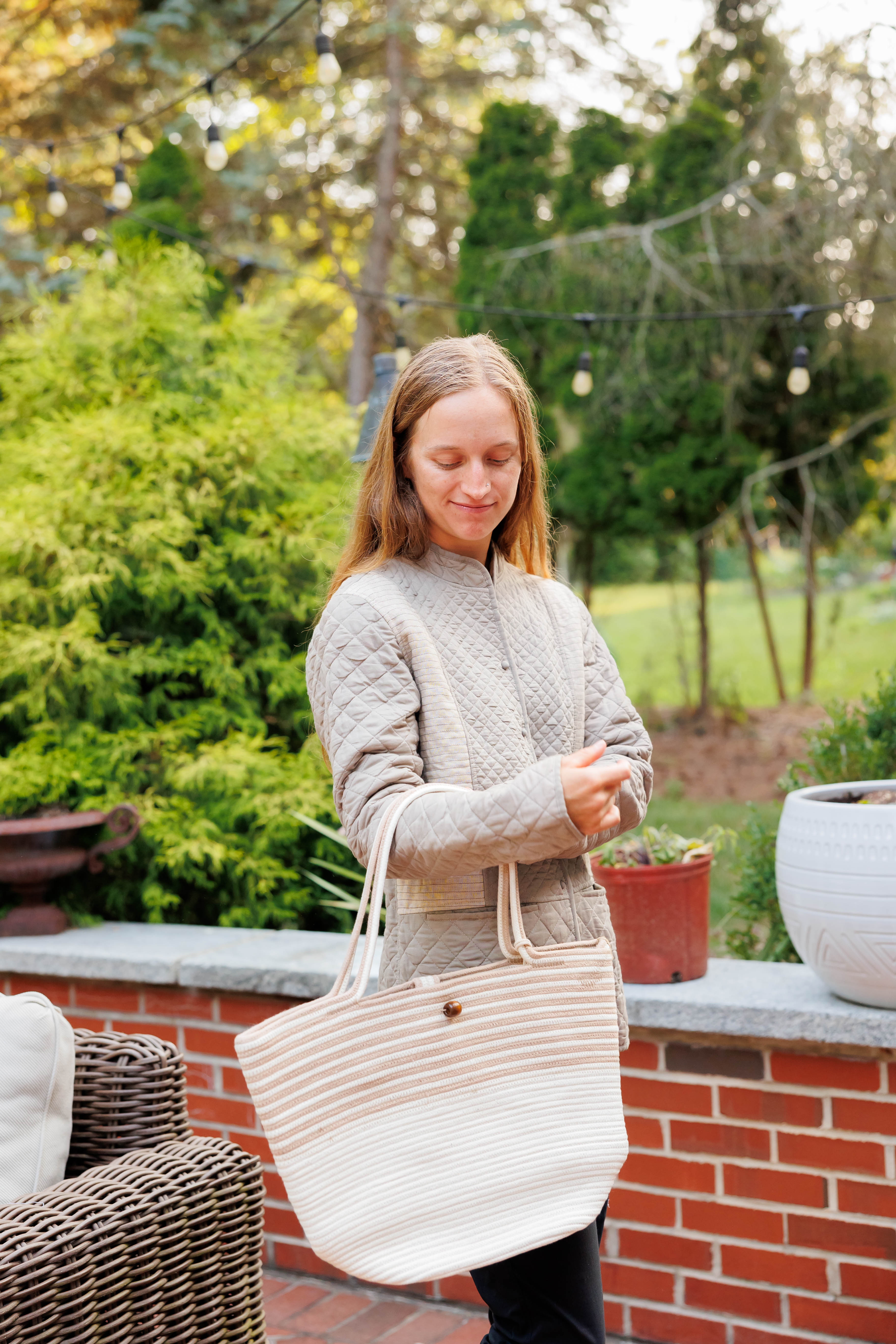 Cotton Rope Brown White