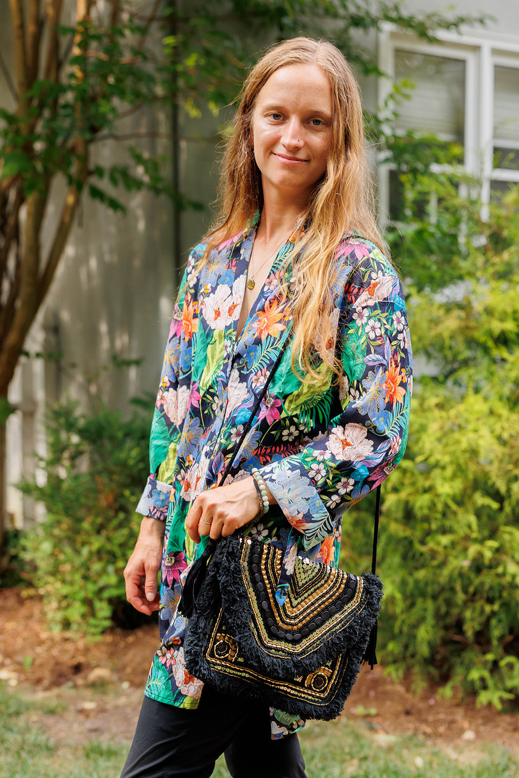 Handmade Boho Bag - Black