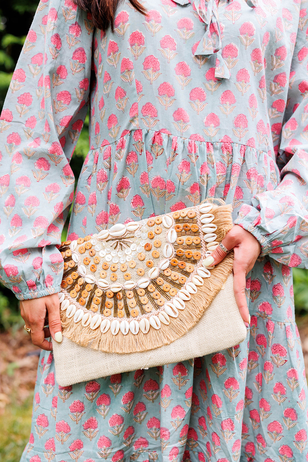 Santorini Pink Clutch