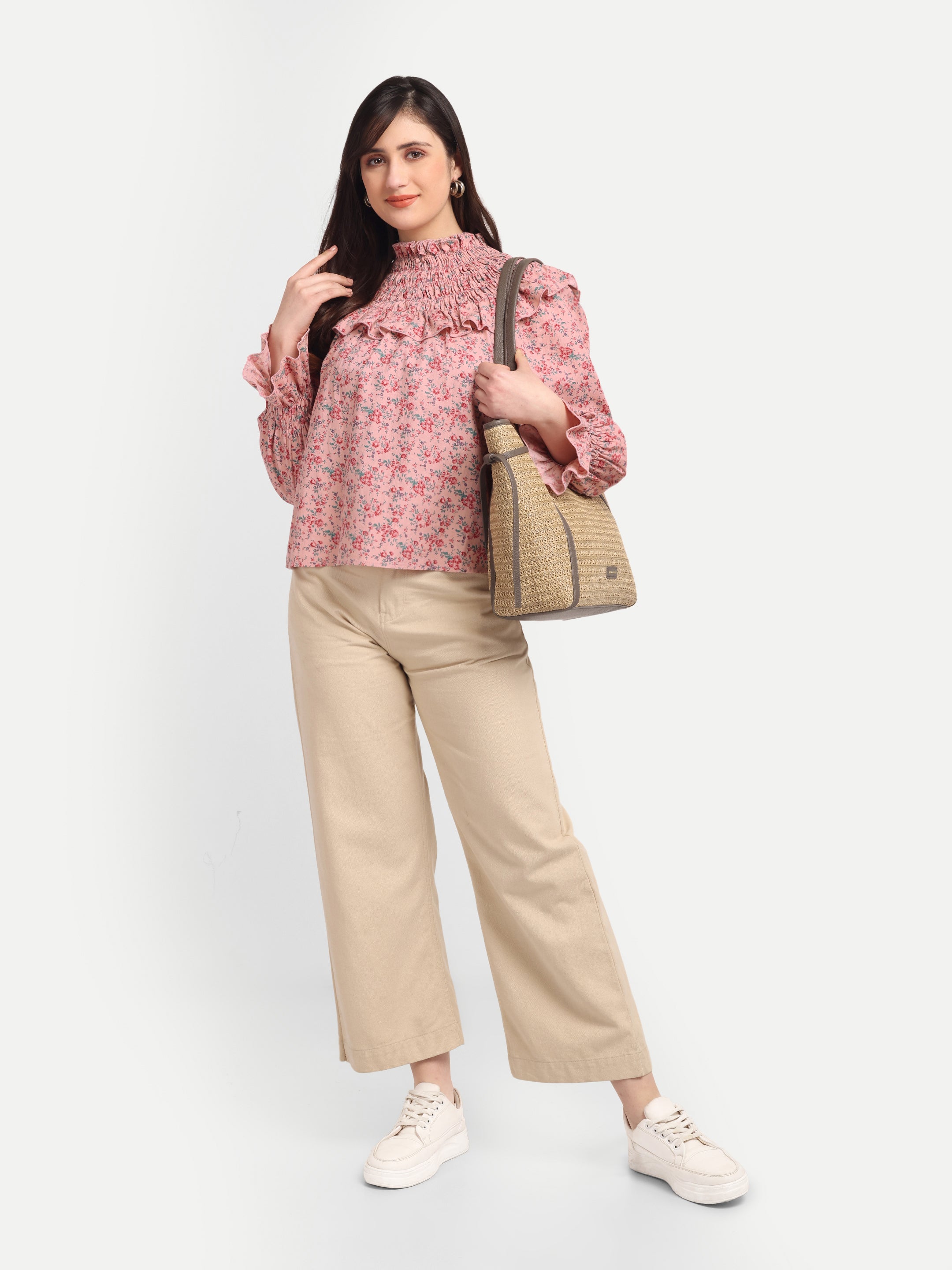 Blush Meadow Ruffle Top