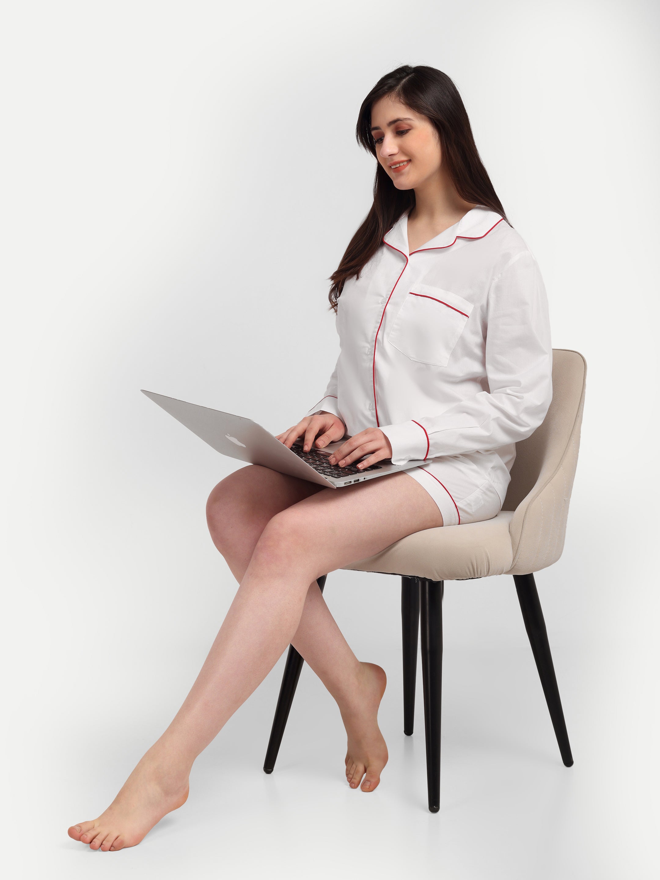 Scarlet Trim Classic PJ Set