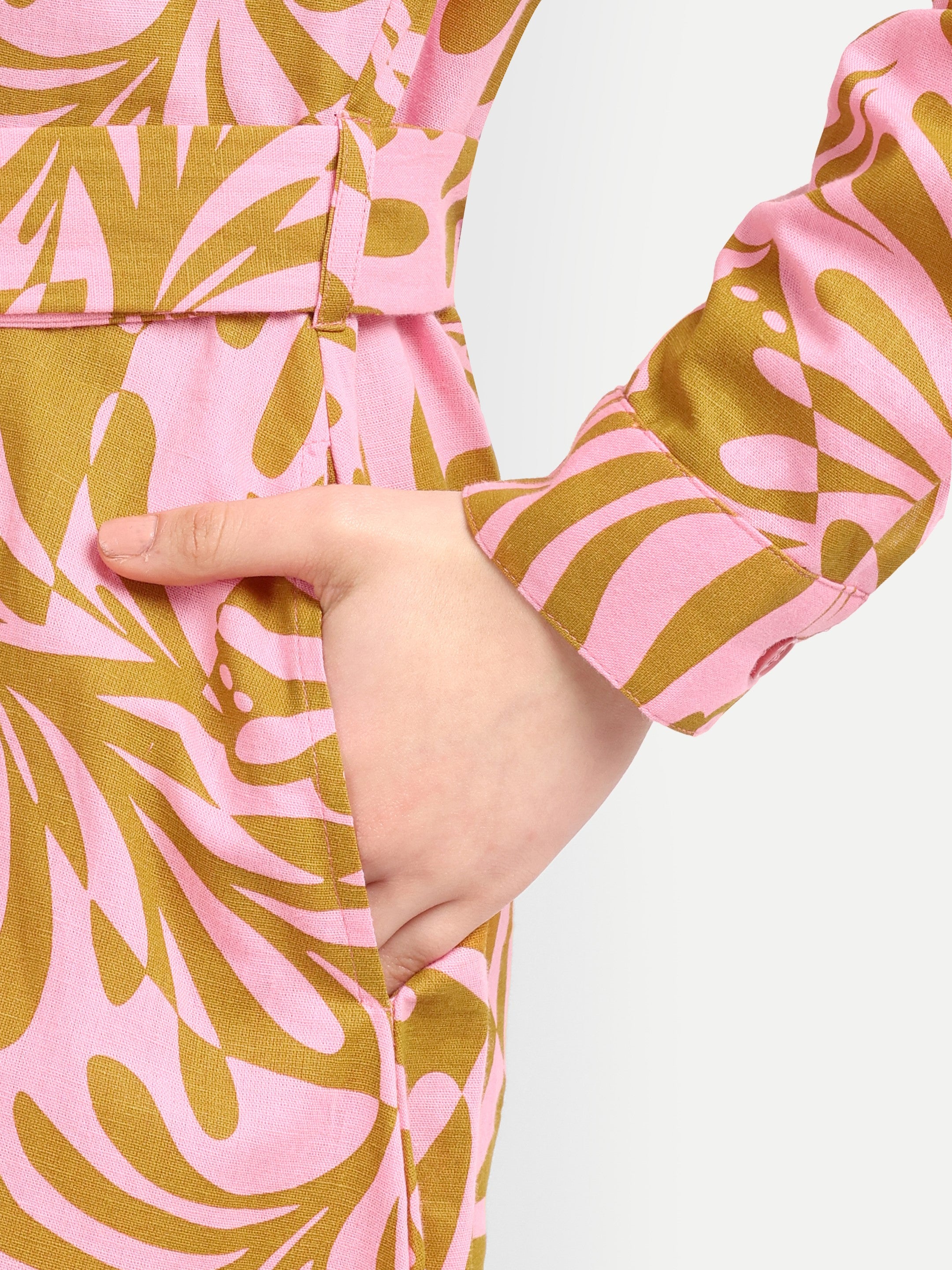 Sunset Palm Midi Dress