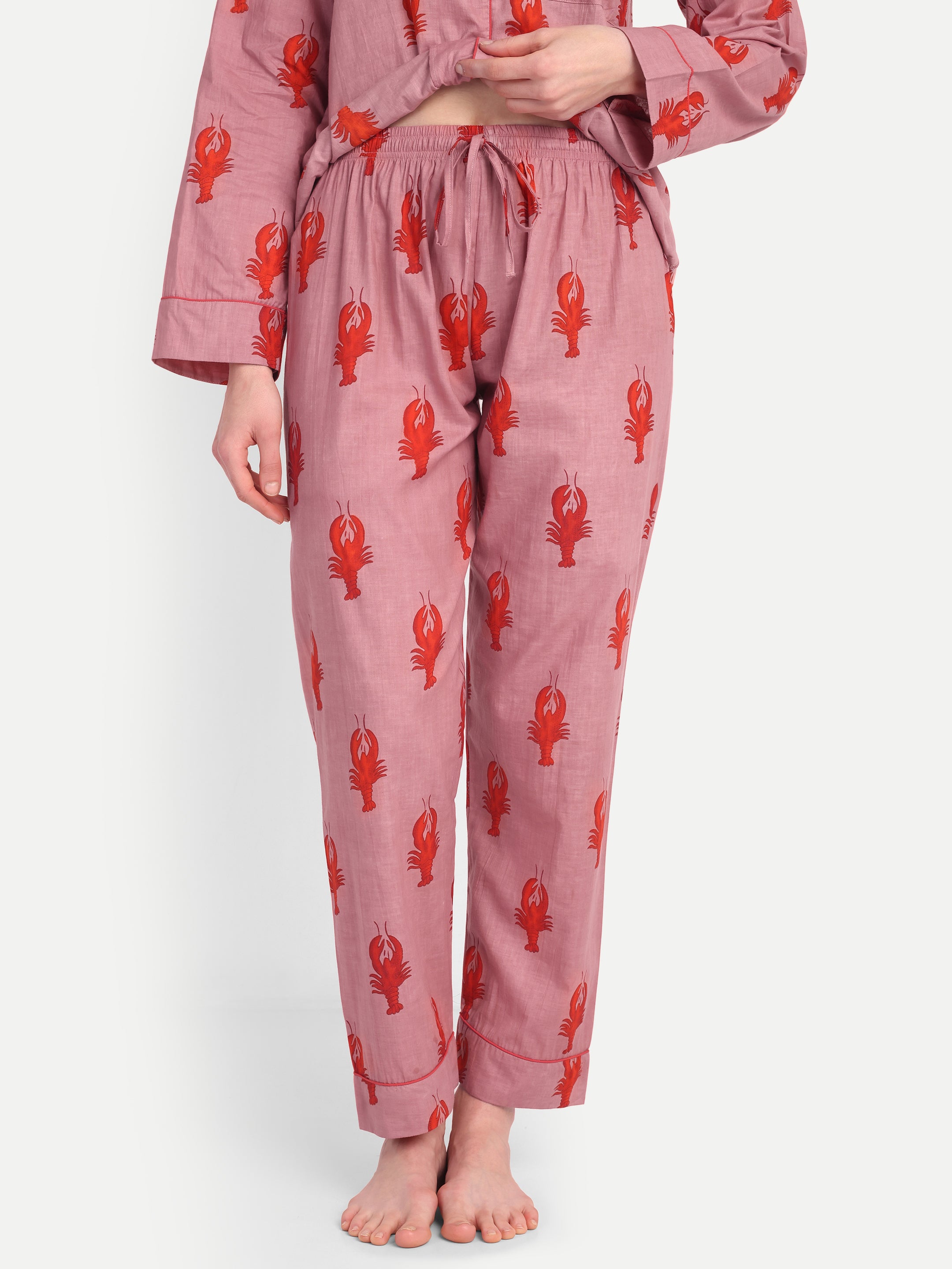 Rouge Lobster Cotton PJ Set