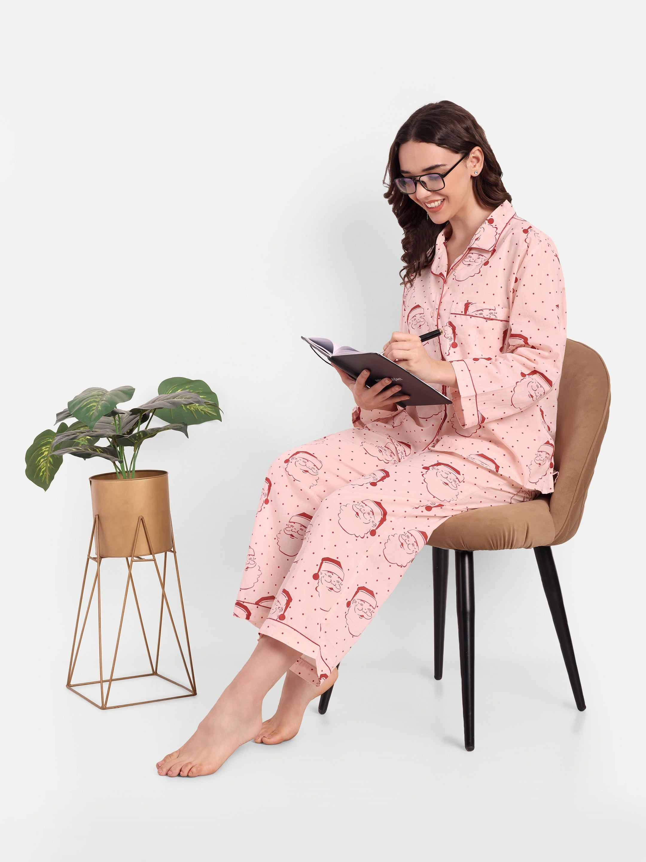 Santa Polka Dot PJ Set