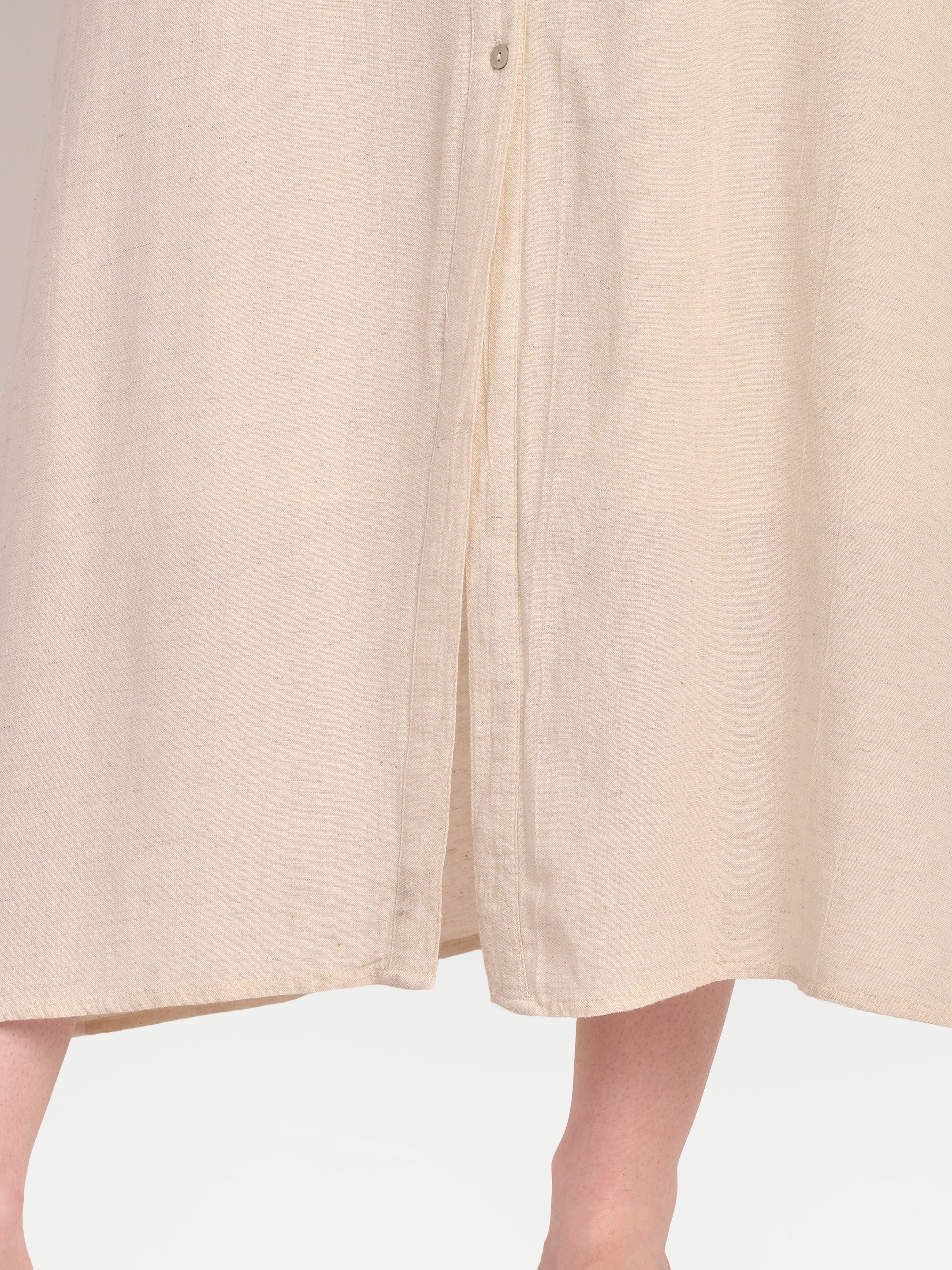 The Solène Linen Shirt Dress