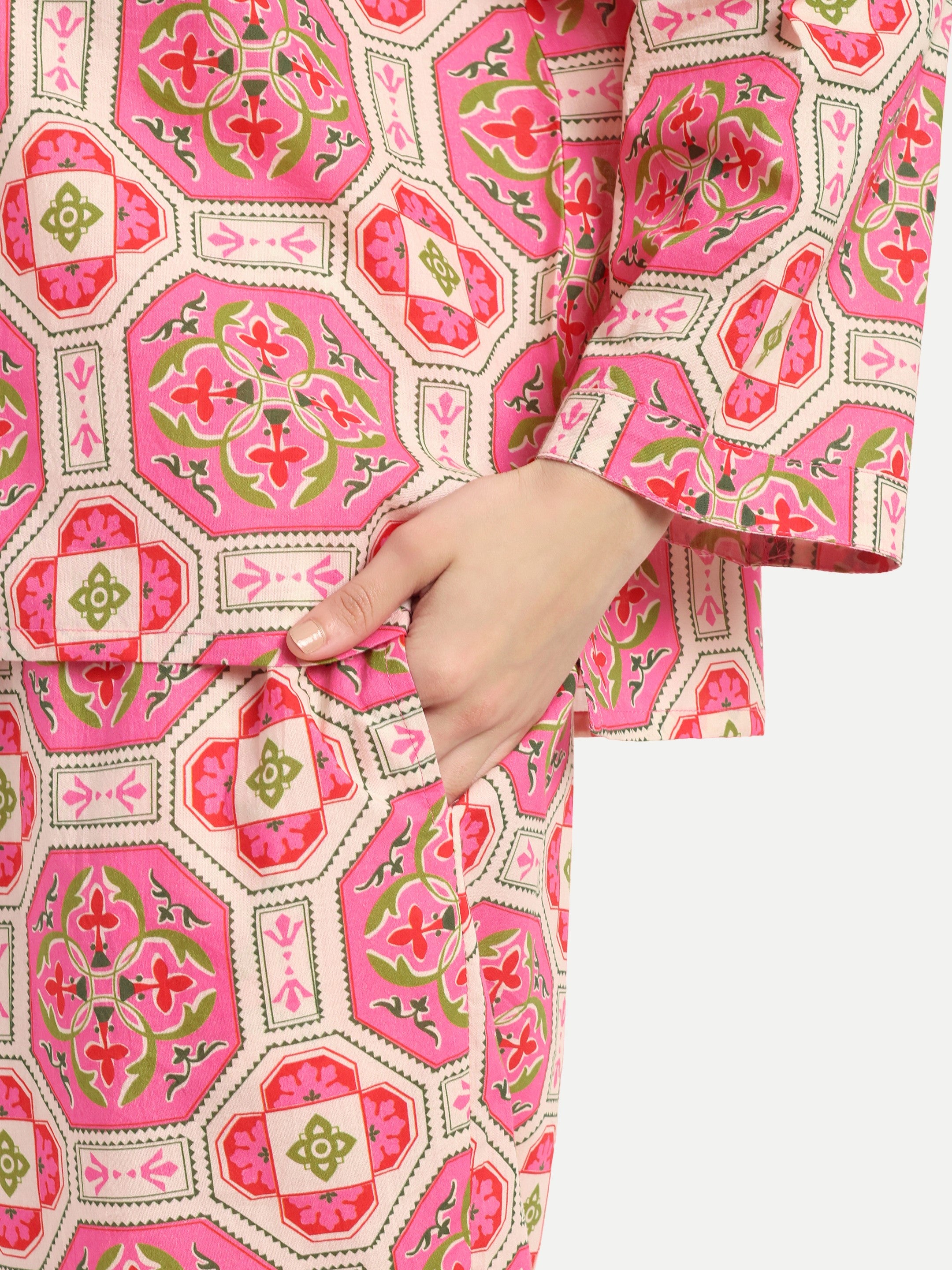 Rosé Tile Cotton PJ Set