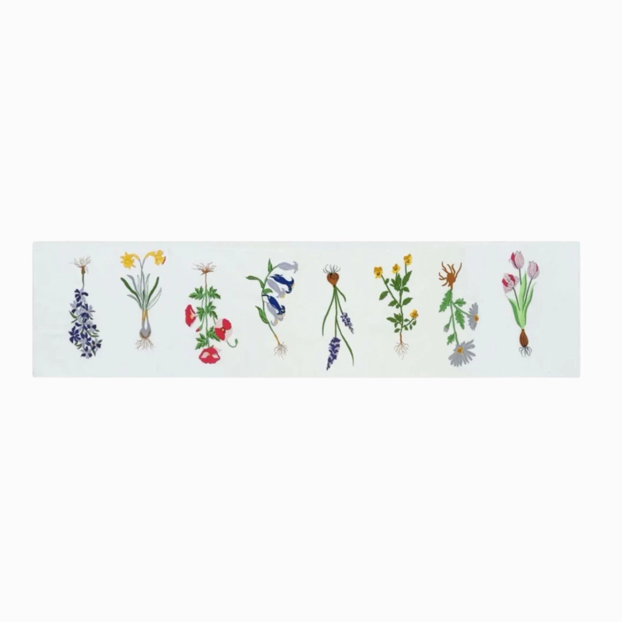Emroidered Table Runner (White)