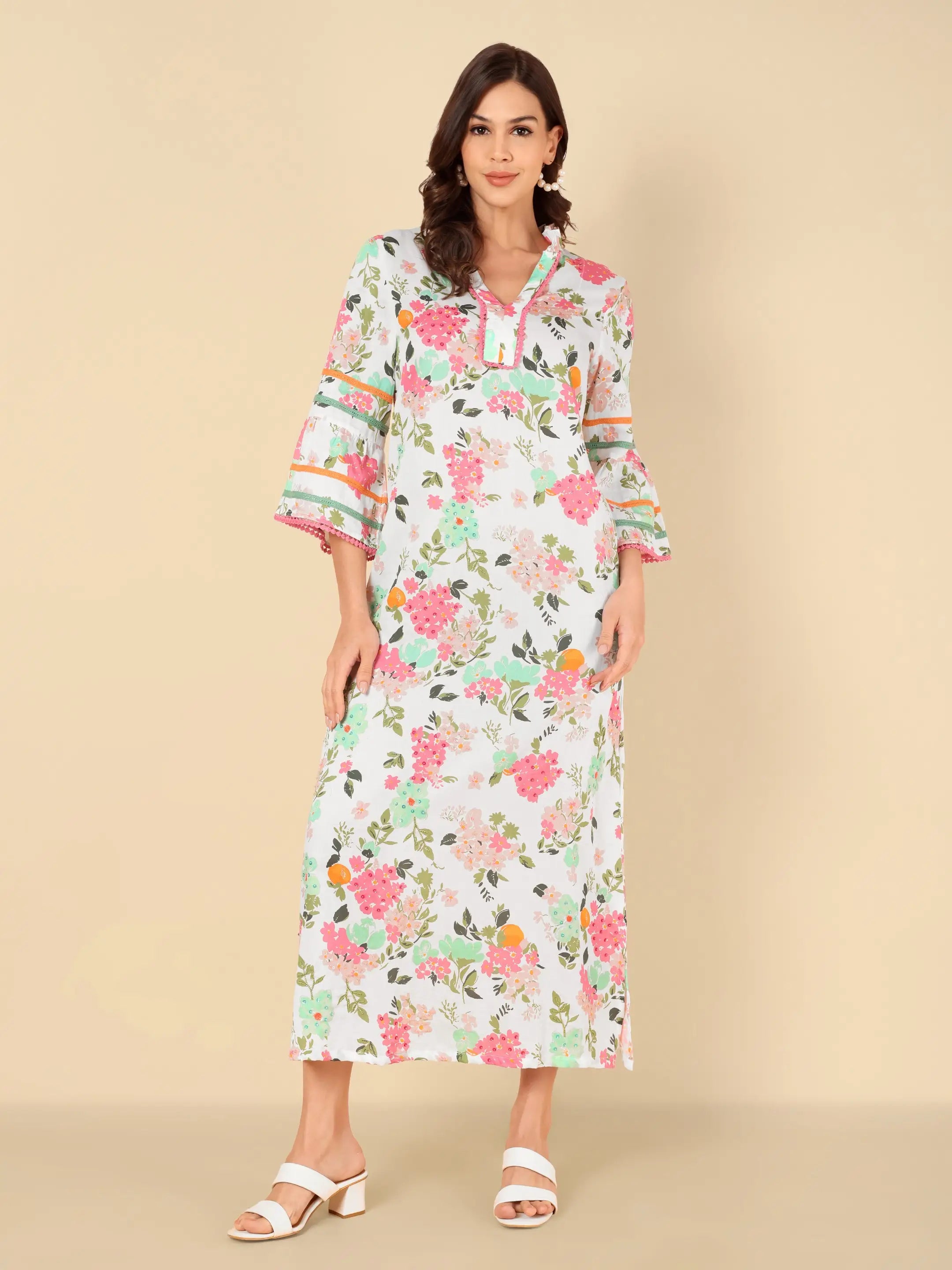 Blossom Garden  Kaftan Dress