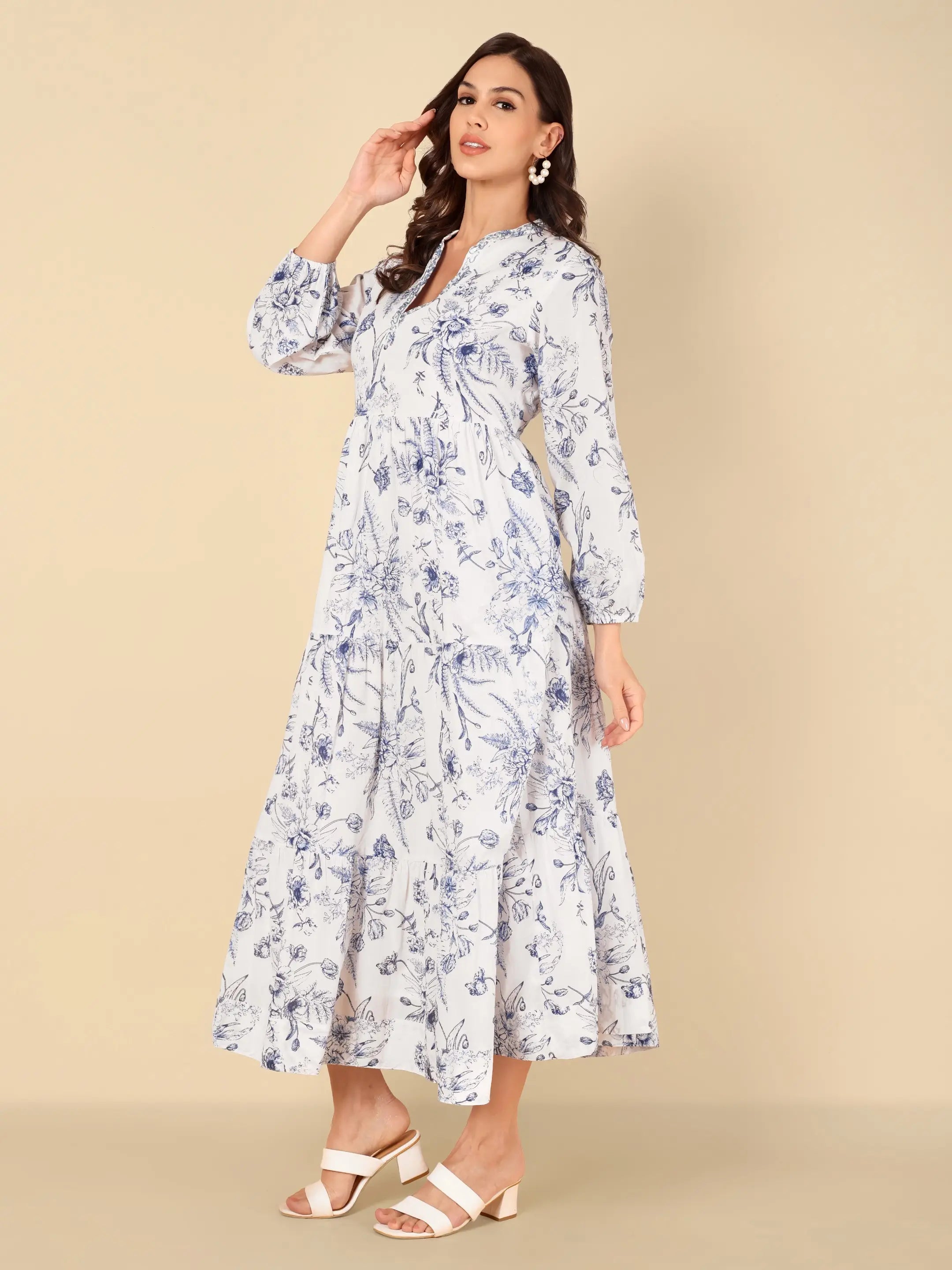 Blue Willow Maxi Dress