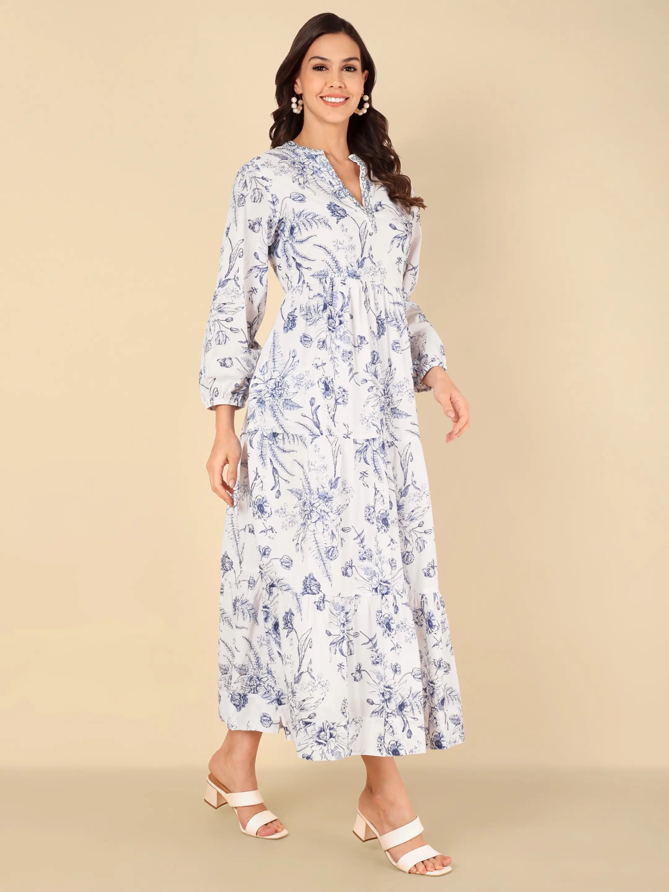 Blue Willow Maxi Dress
