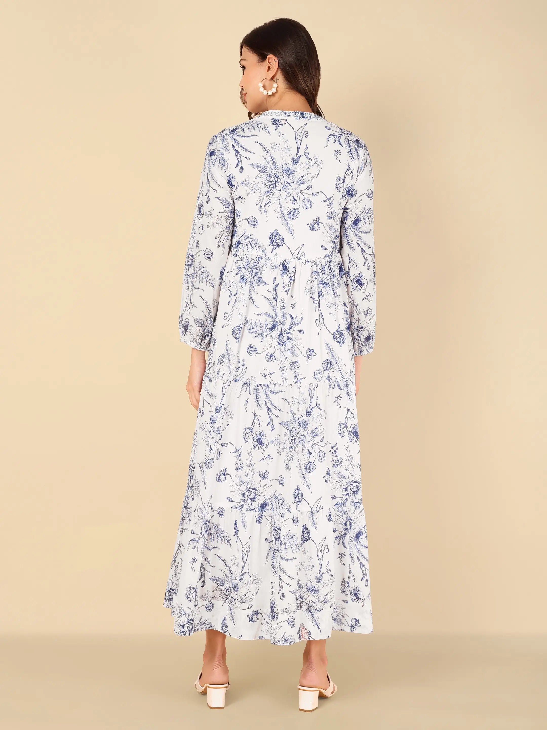 Blue Willow Maxi Dress