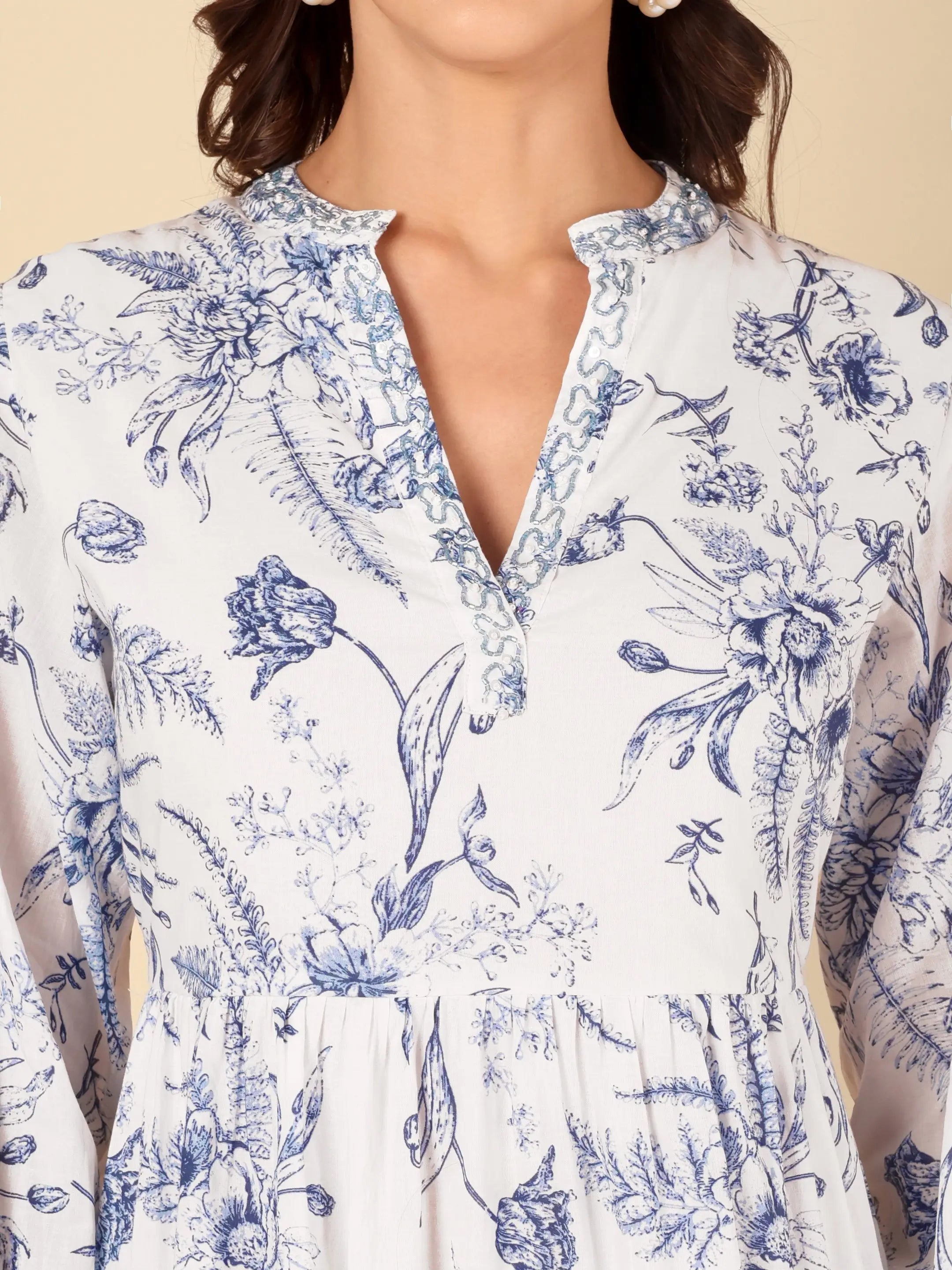 Blue Willow Maxi Dress