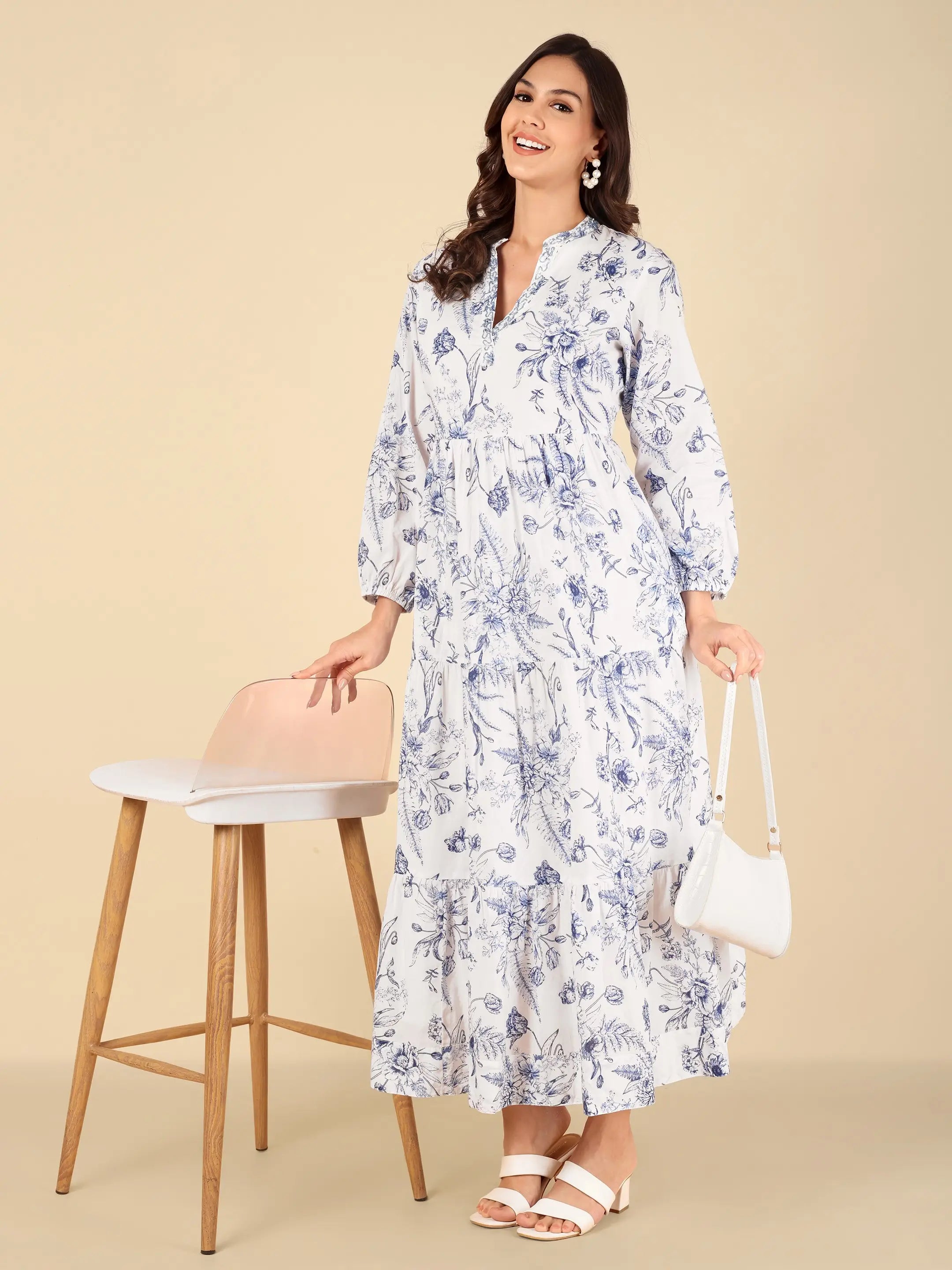 Blue Willow Maxi Dress