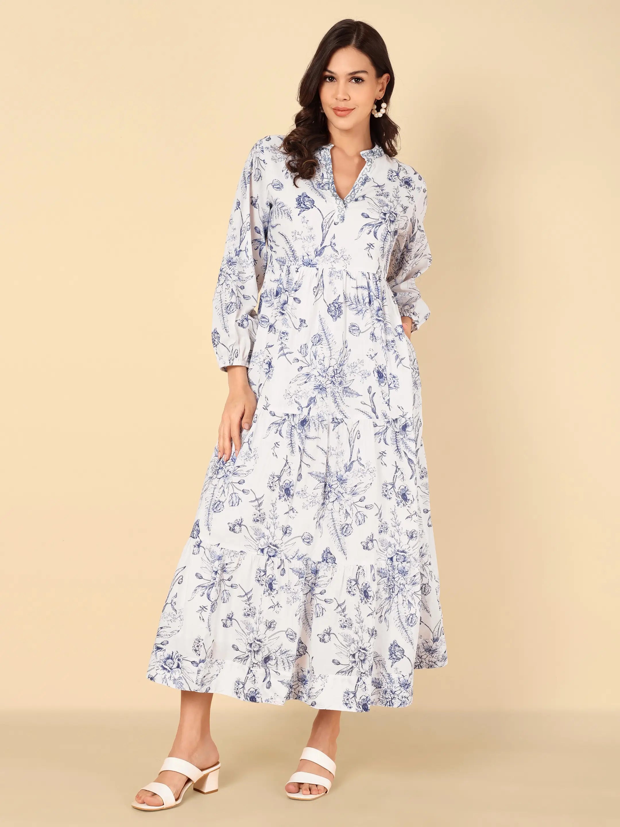 Blue Willow Maxi Dress