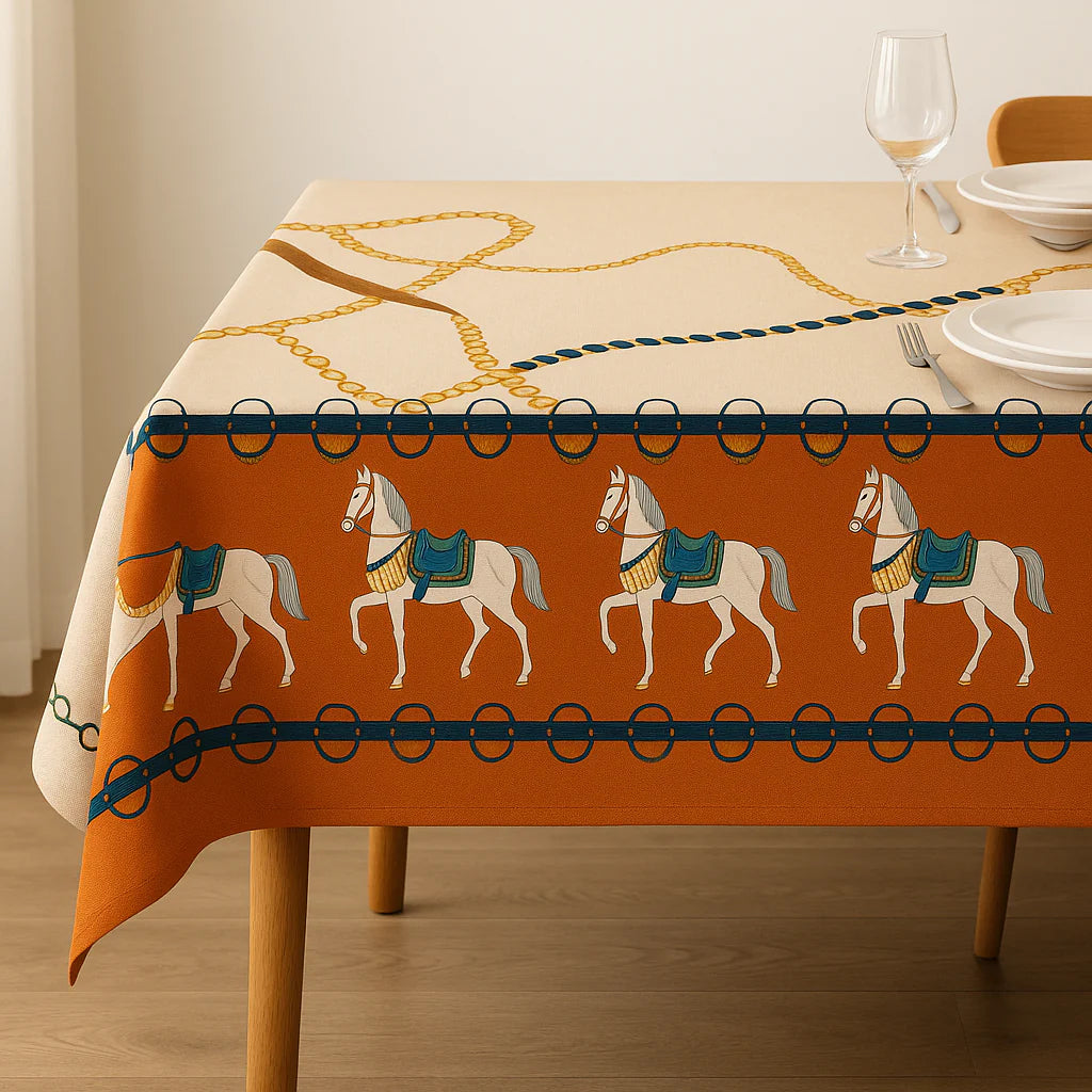 CEREMONIAL HORSE TABLECLOTH