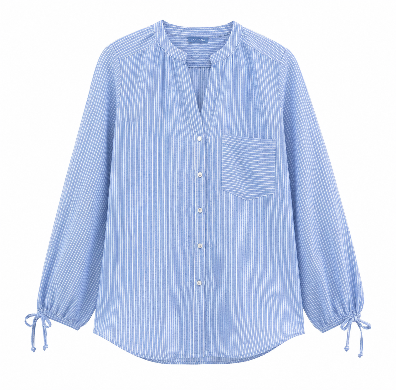 Blue Pinstripe relaxed shirt