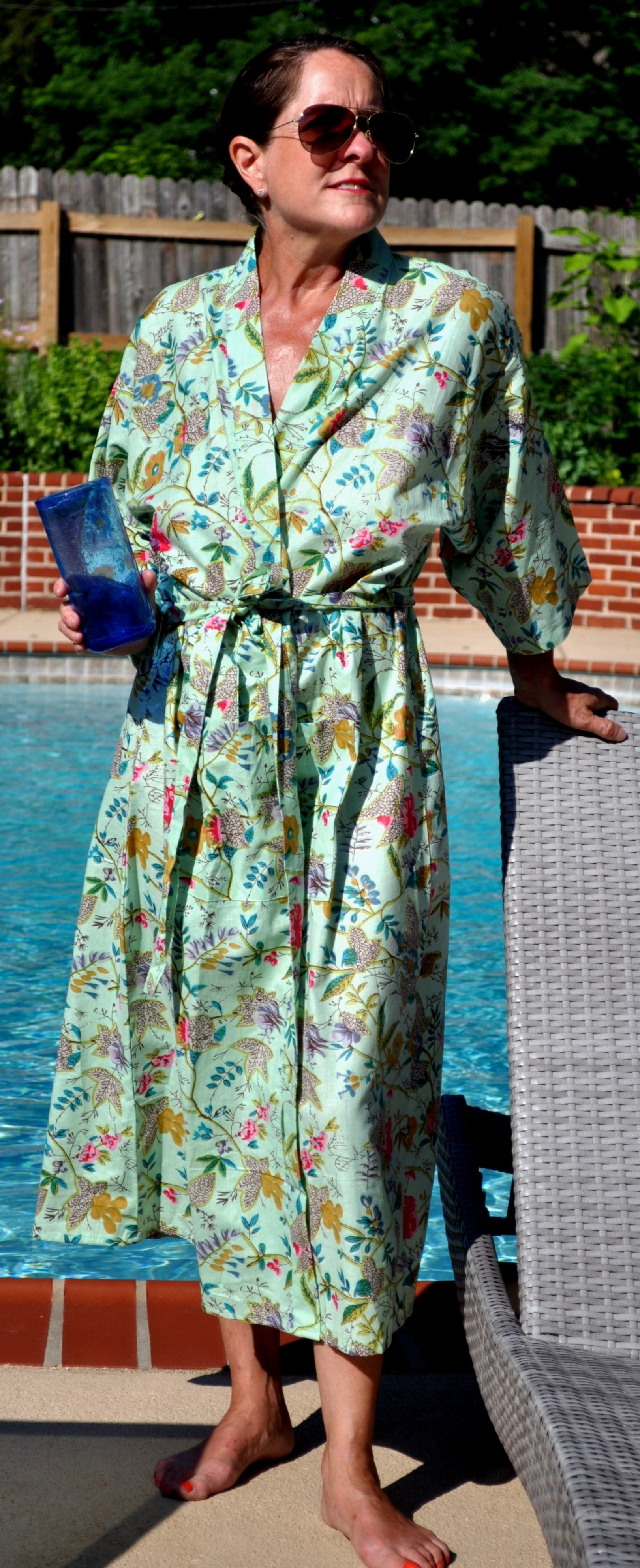 Patina Green Kimono