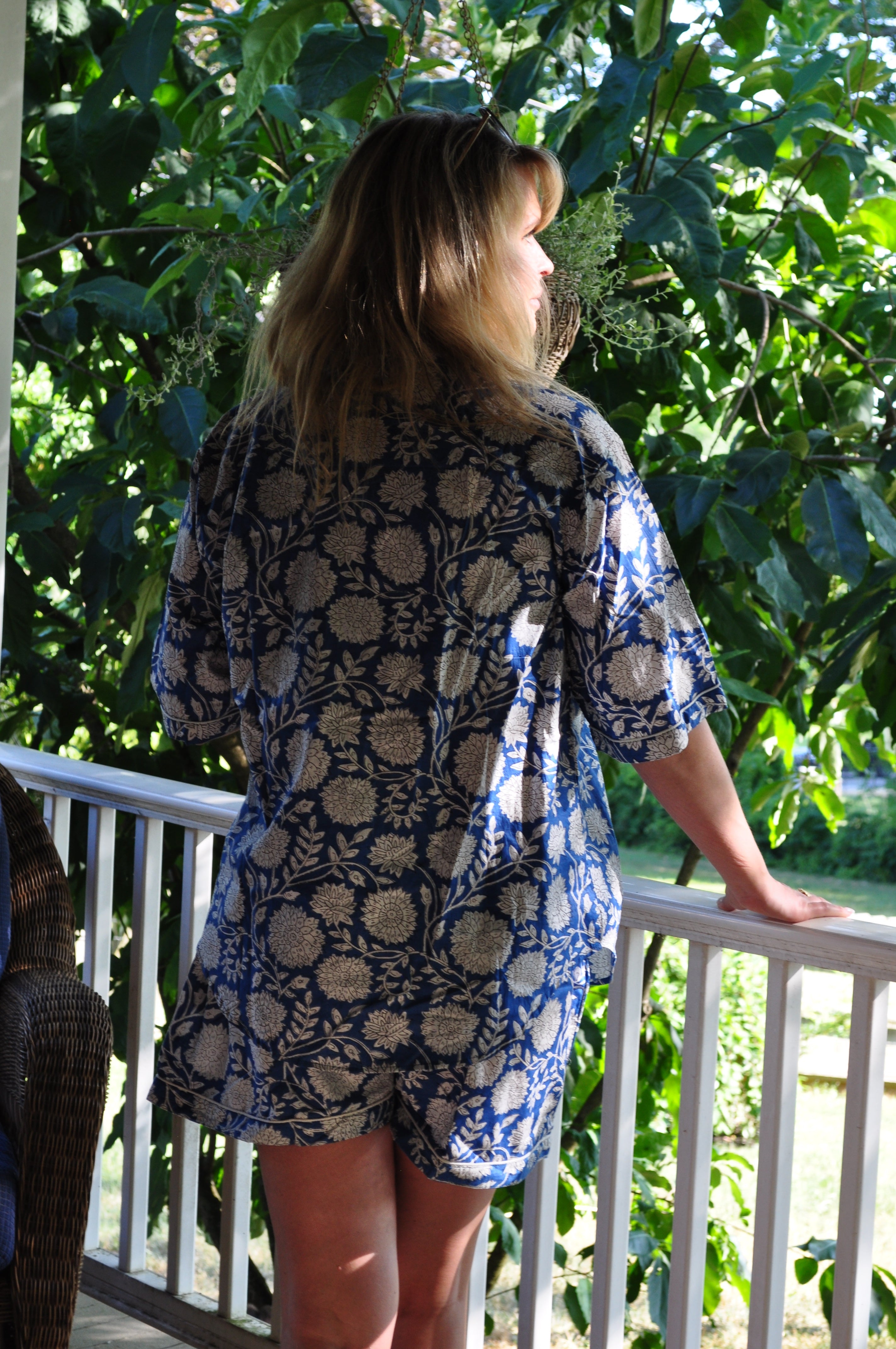 Dancing Chrysanthemum Short PJ Set