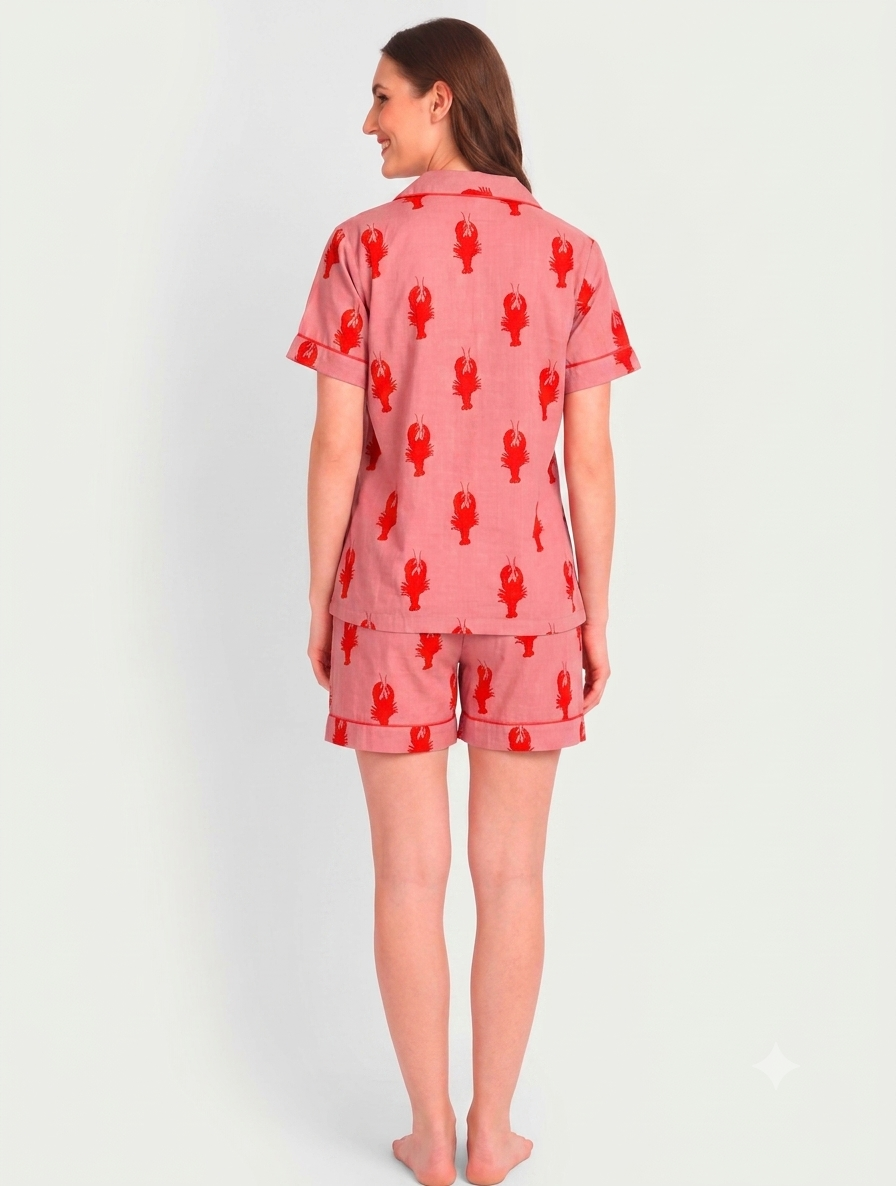 Lobster Short PJ Set