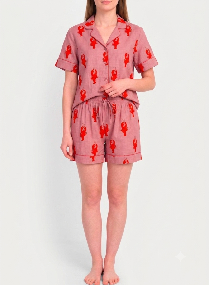 Lobster Short PJ Set